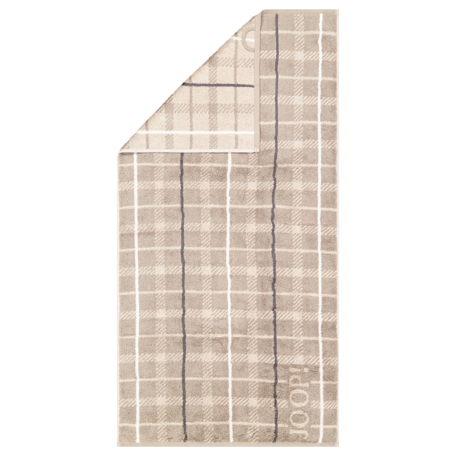 JOOP! Handtücher Contour Checked 1715 Taupe - 73 Handtuch 50x100 cm