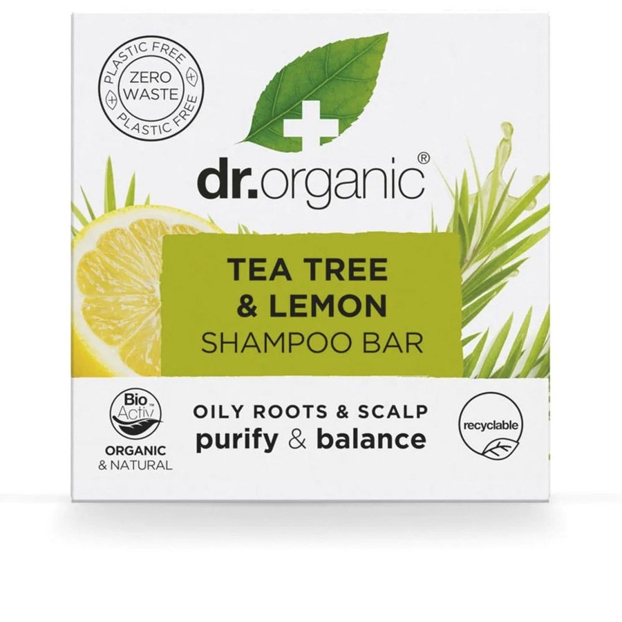 Dr. Organic Festes Shampoo mit Teebaum und Zitrone 75 g Damen