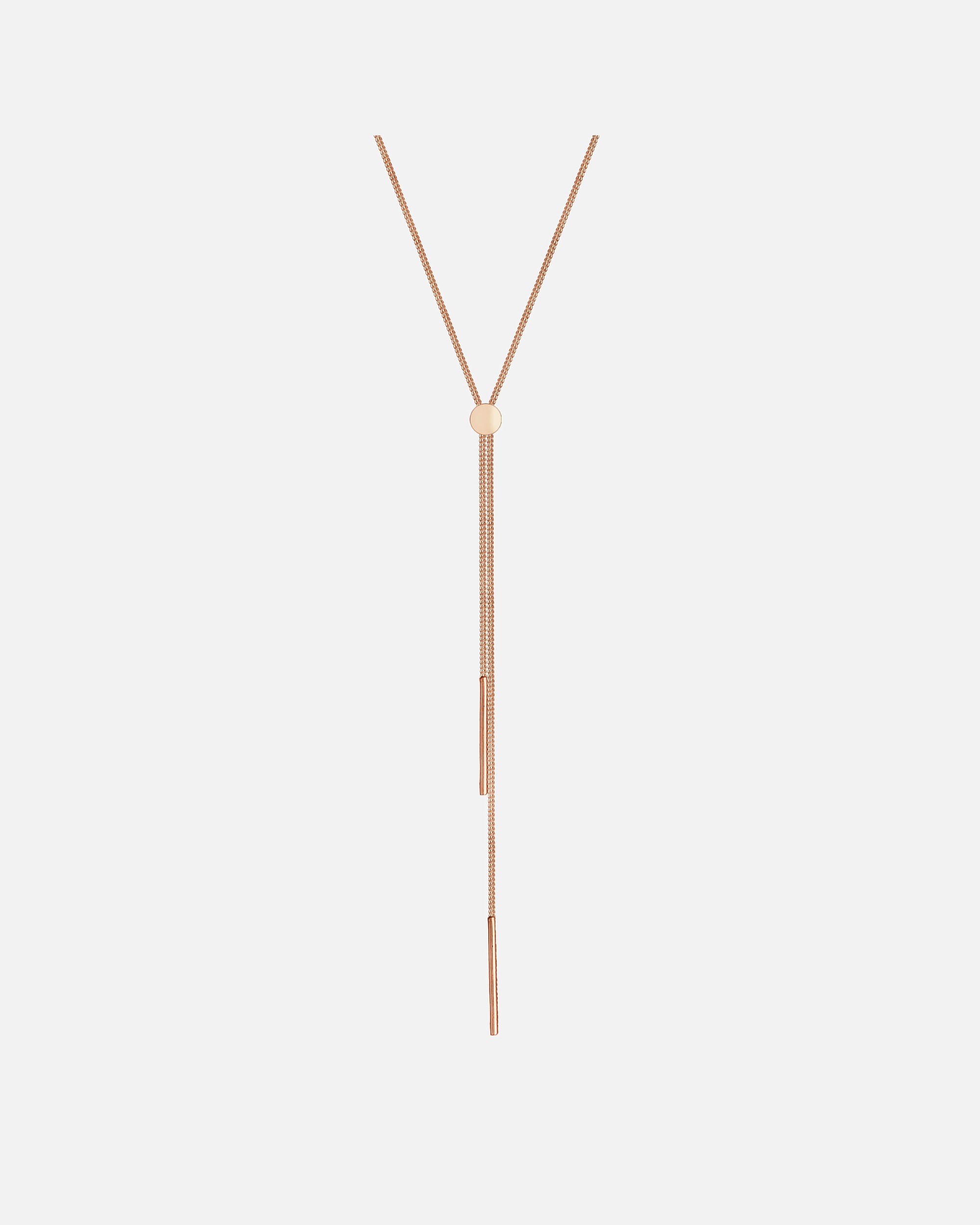 Halskette für Weiblich Elli Y-Kette Geo Stab Minimal 925 Silber rosefarben