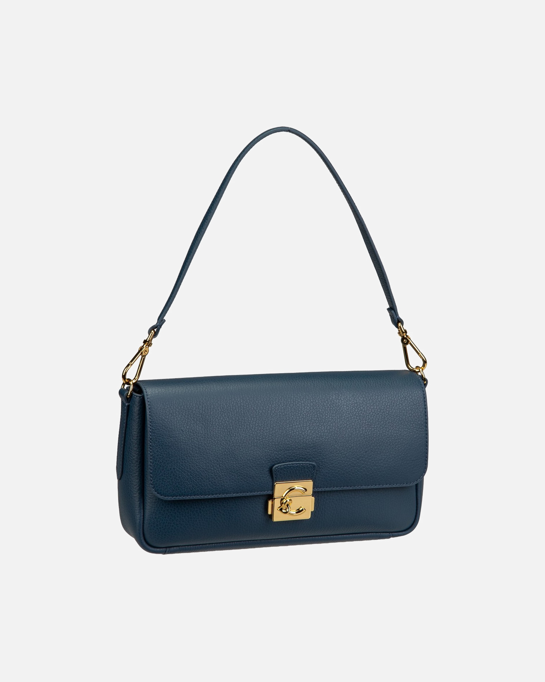 Handtasche für Weiblich Coccinelle Handtasche C-Me Lock Deep Blue