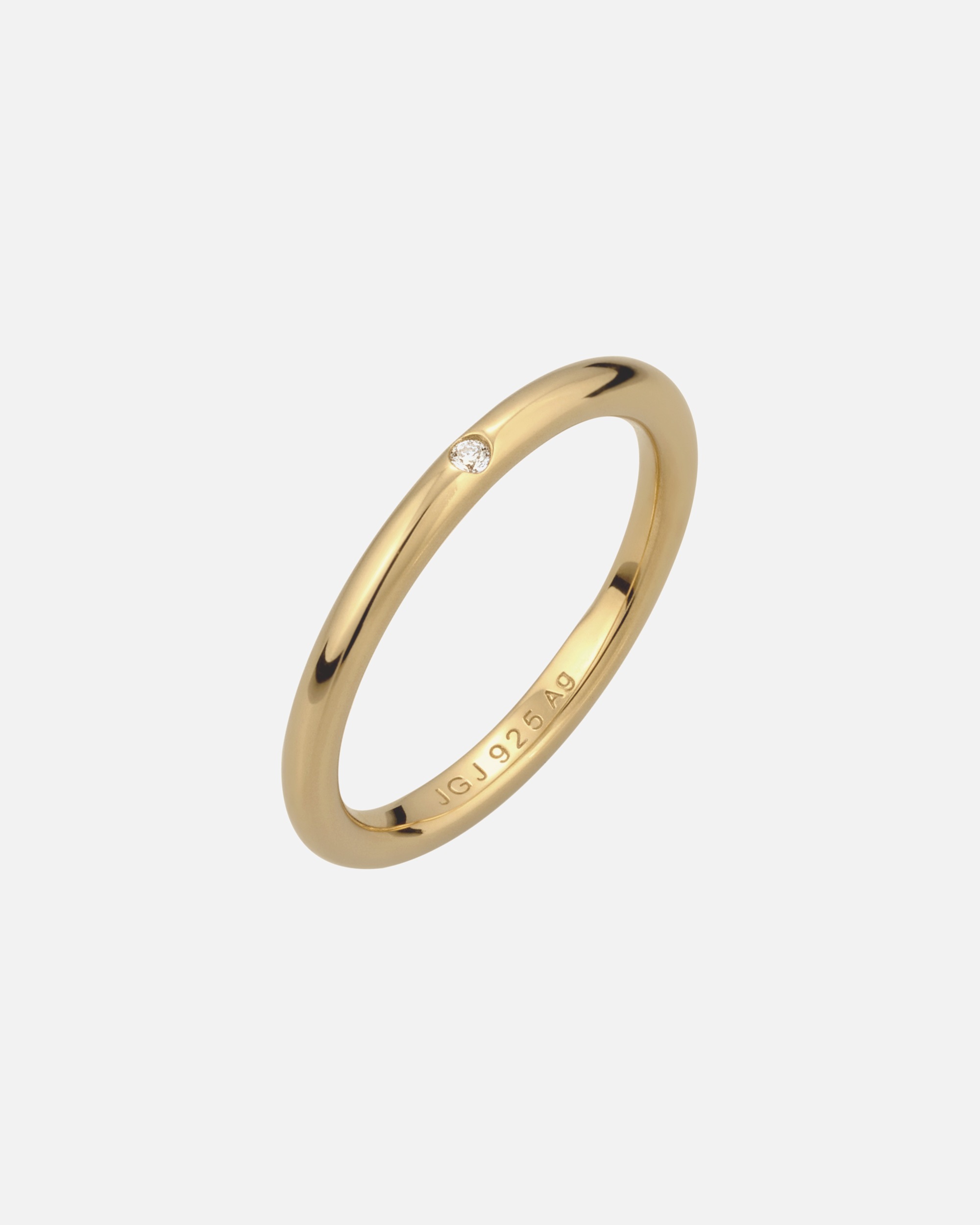 Ring für Weiblich Elli Bandring mit Kristallen von Swarovski® Weiß 925 Sterling Silber 52