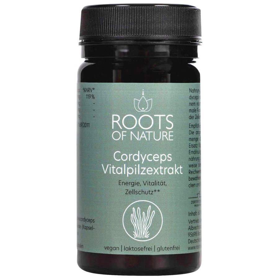 ROOTS OF NATURE Nahrungsergänzungsmittel 'Cordyceps Extrakt' 60 Stk 24 g
