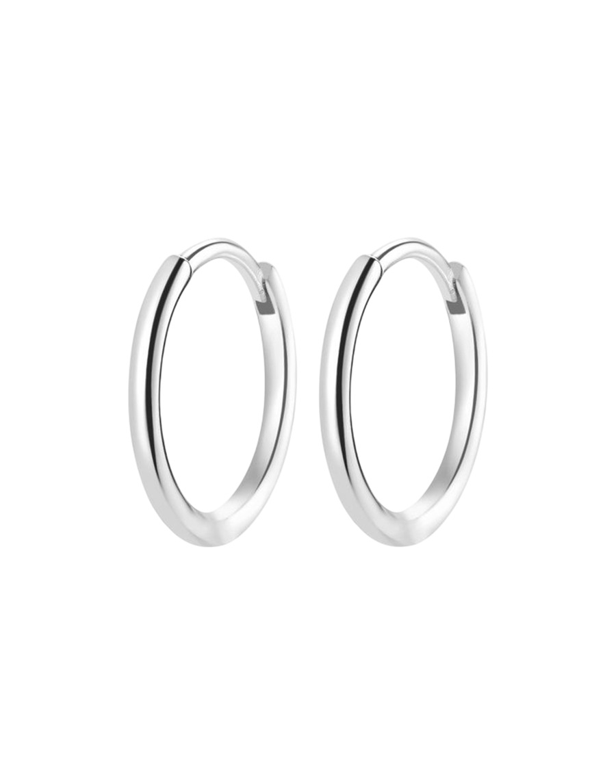Hey Happiness Klassische Creolen Ohrringe 925 Sterlingsilber Silber
