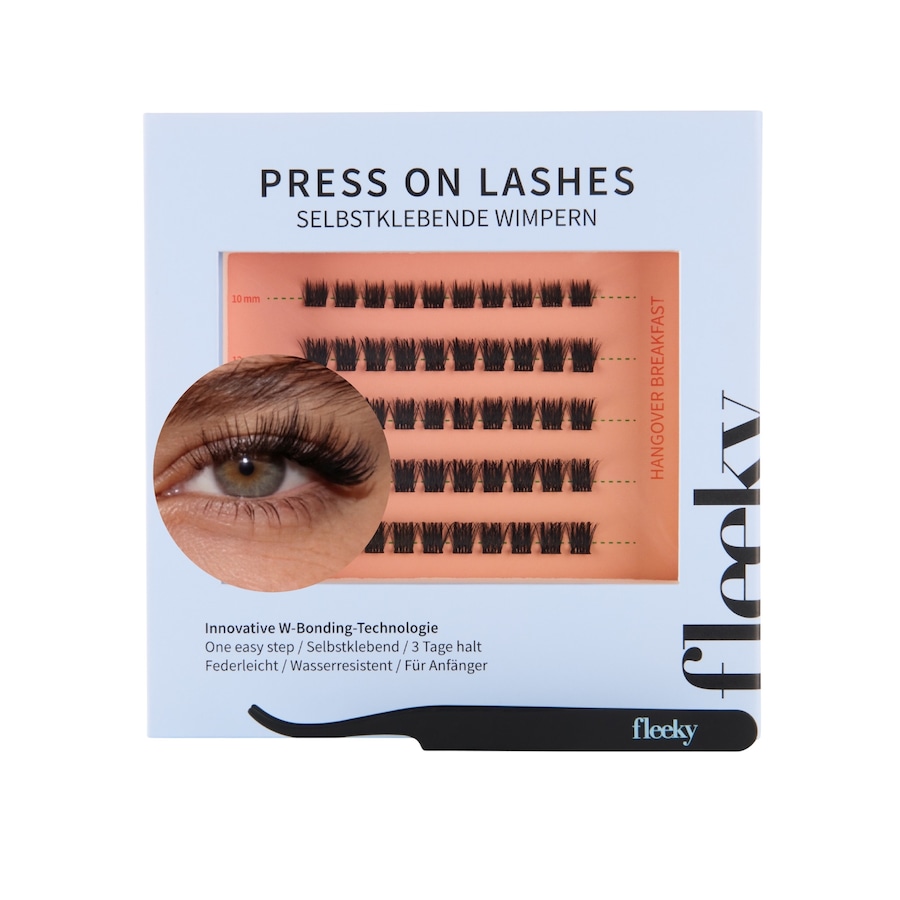 Fleeky Press-On Lashes Natural – natürlicher Look Hangover Breakfast
