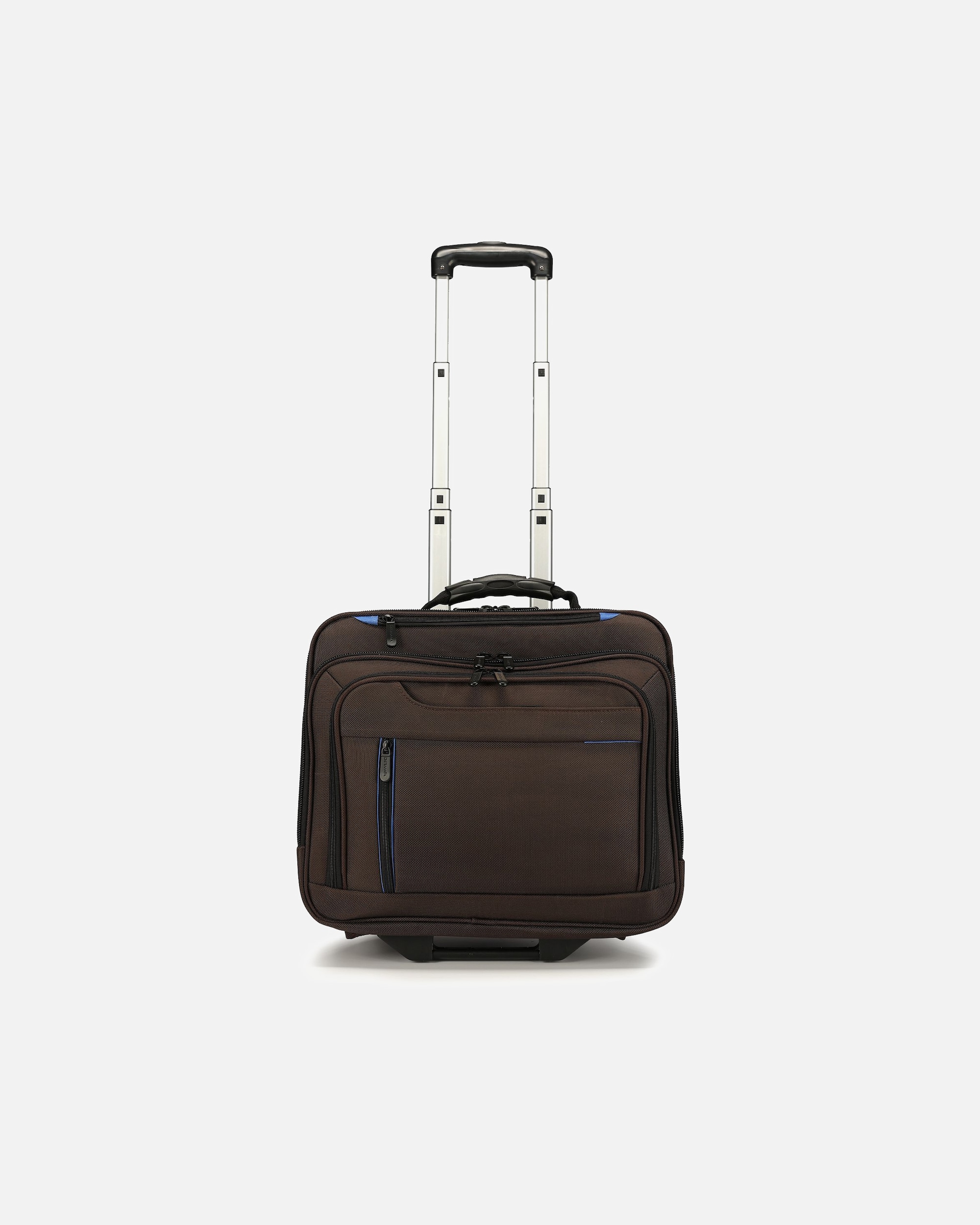 Trolley für Männlich Dermata 2-Rollen Businesstrolley 42 cm Laptopfach braun