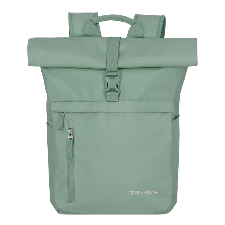 Travelite Basics Rollup Rucksack 47 cm Laptopfach hellgrün Grün Herren