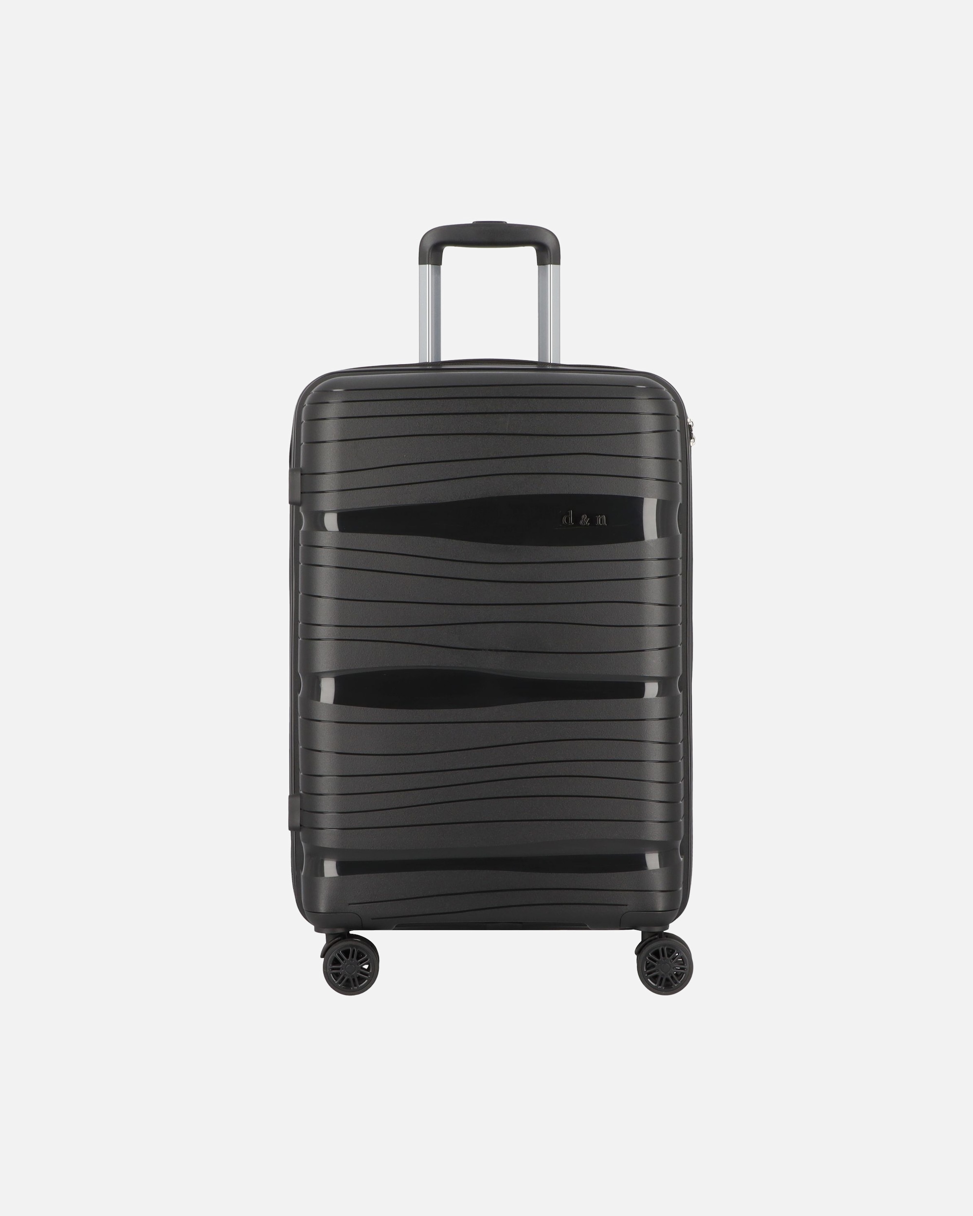 Koffer für Männlich d & n Travel Line 4300 4 Rollen Trolley M 68 cm schwarz