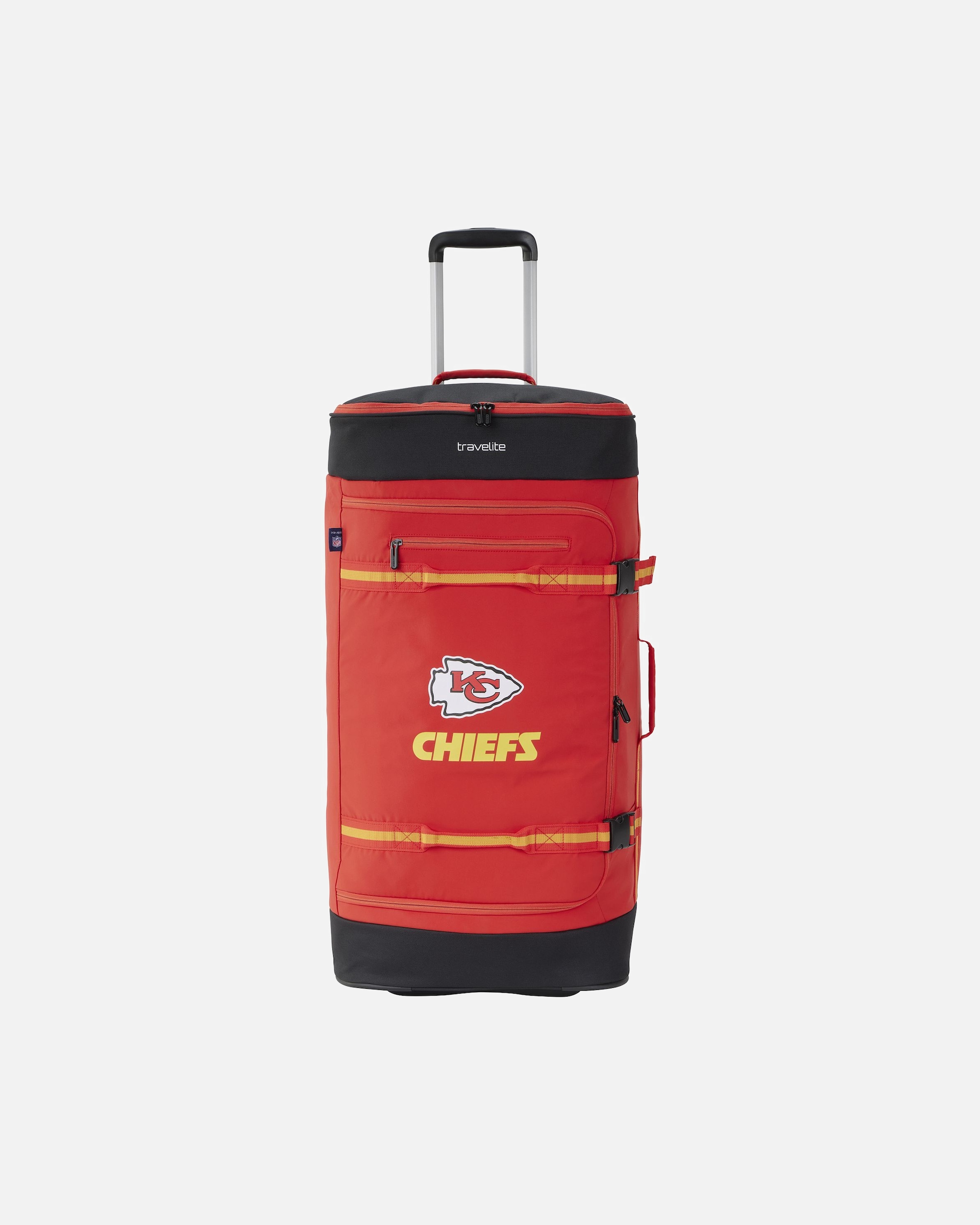 Tasche für Männlich Travelite travelite x NFL 2 Rollen Reisetasche 79 cm kansas city chiefs