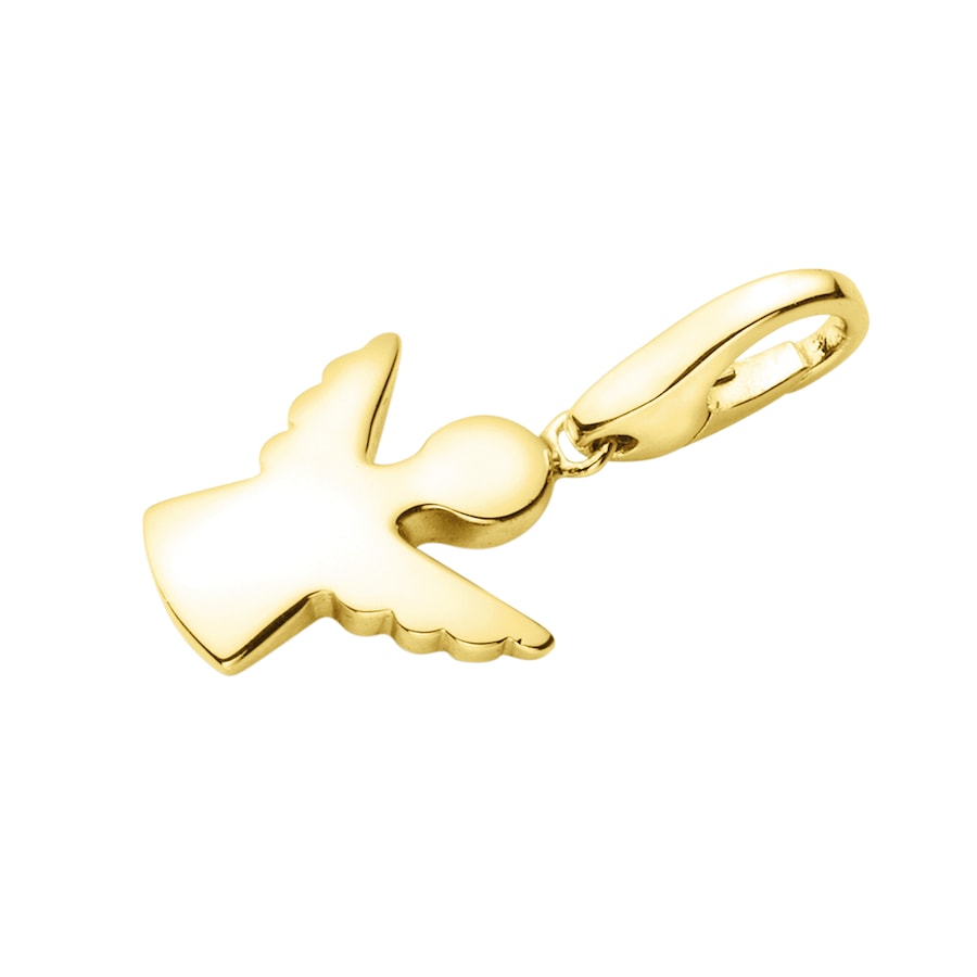 Giorgio Martello Milano Charm Engel, vergoldet, Silber 925 Onesize Gold Damen