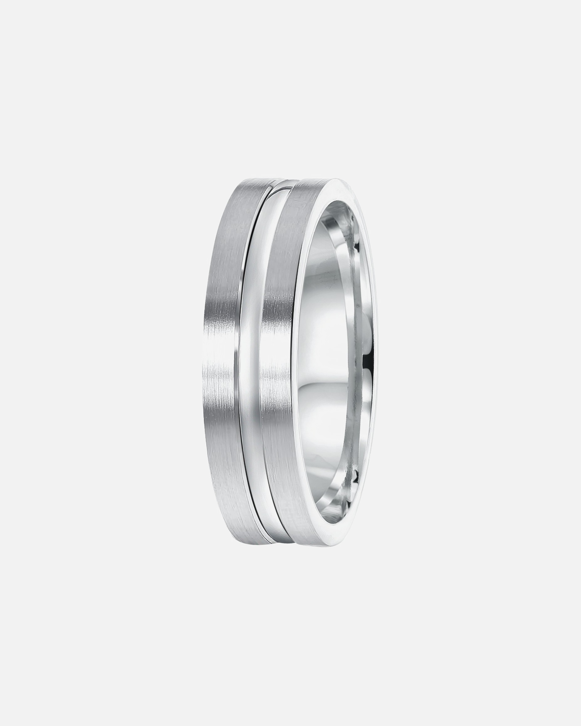 Ring für Männlich Lucardi Ringe 'Chios' 925 Silber - silbern 58mm