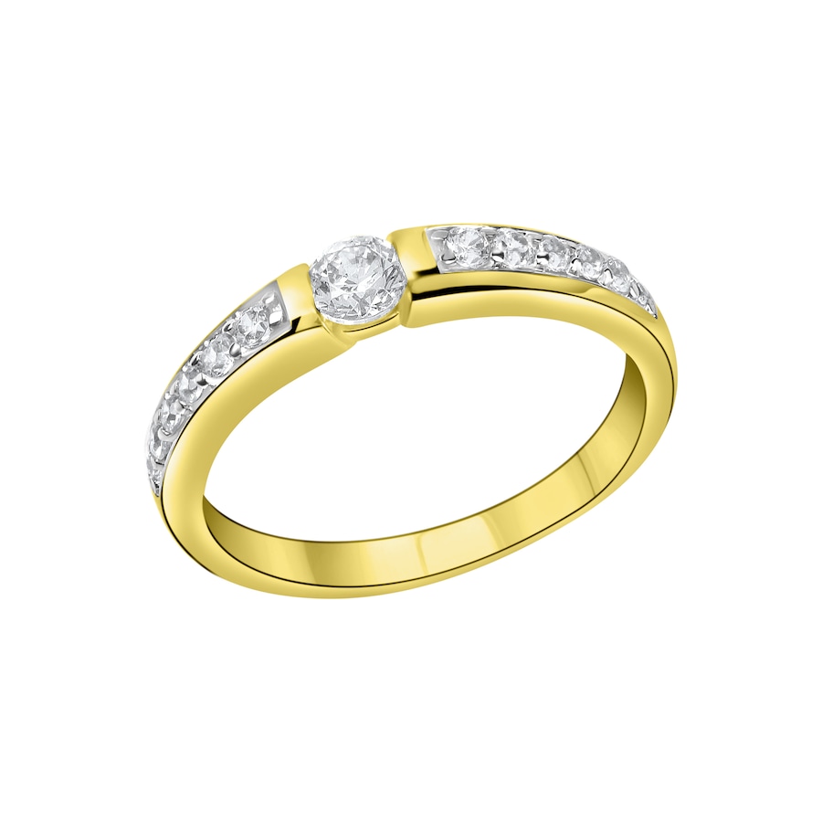 Fascination by Ellen K. Ring 375/- Gold Zirkonia weiß 019 (60,0) Damen