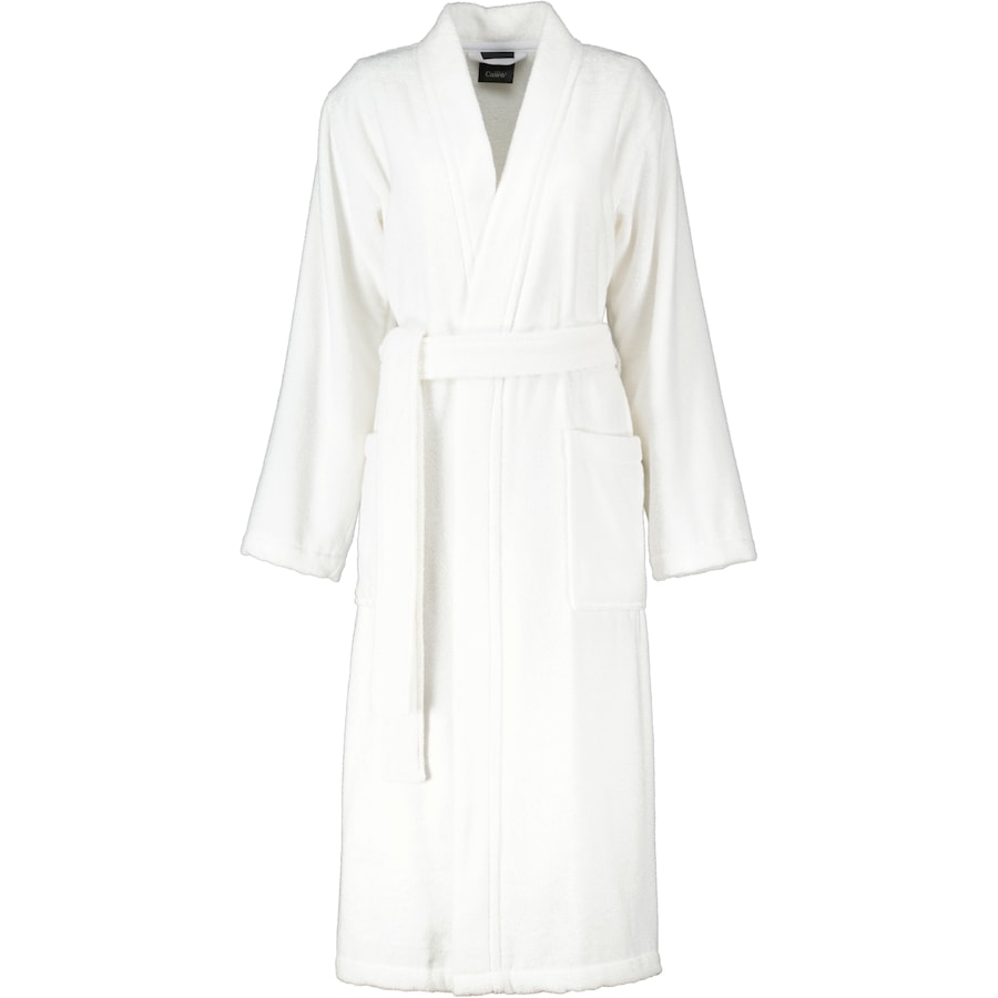 Cawö Bademäntel Damen Kimono Luxury Basics 826 weiß - 67 XL Weiss