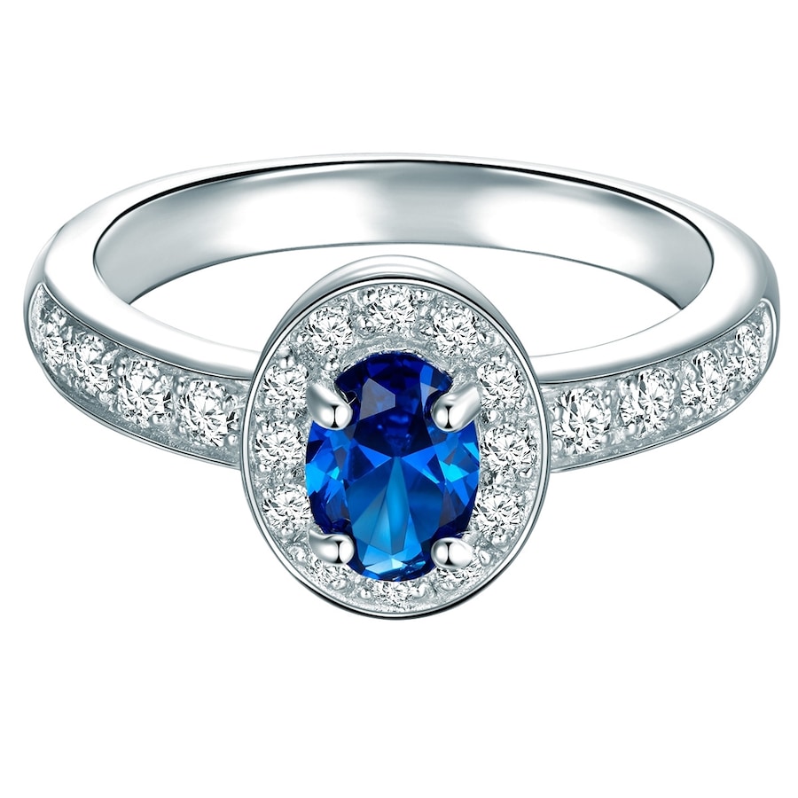 Trilani Ring aus Sterling Silber in silber mit Zirkonia 61 Damen