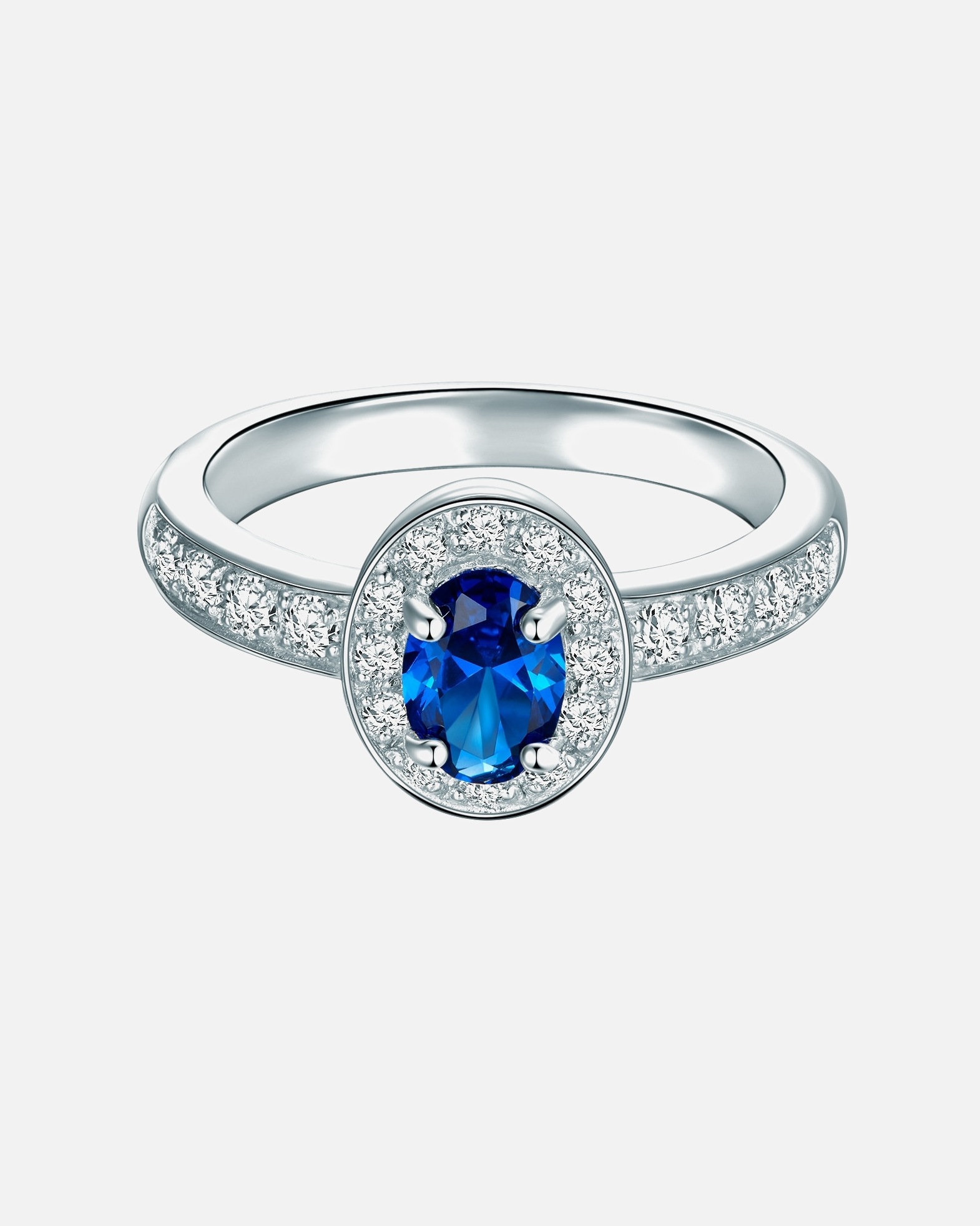 Ring für Weiblich Trilani Ring aus Sterling Silber in silber mit Zirkonia 58