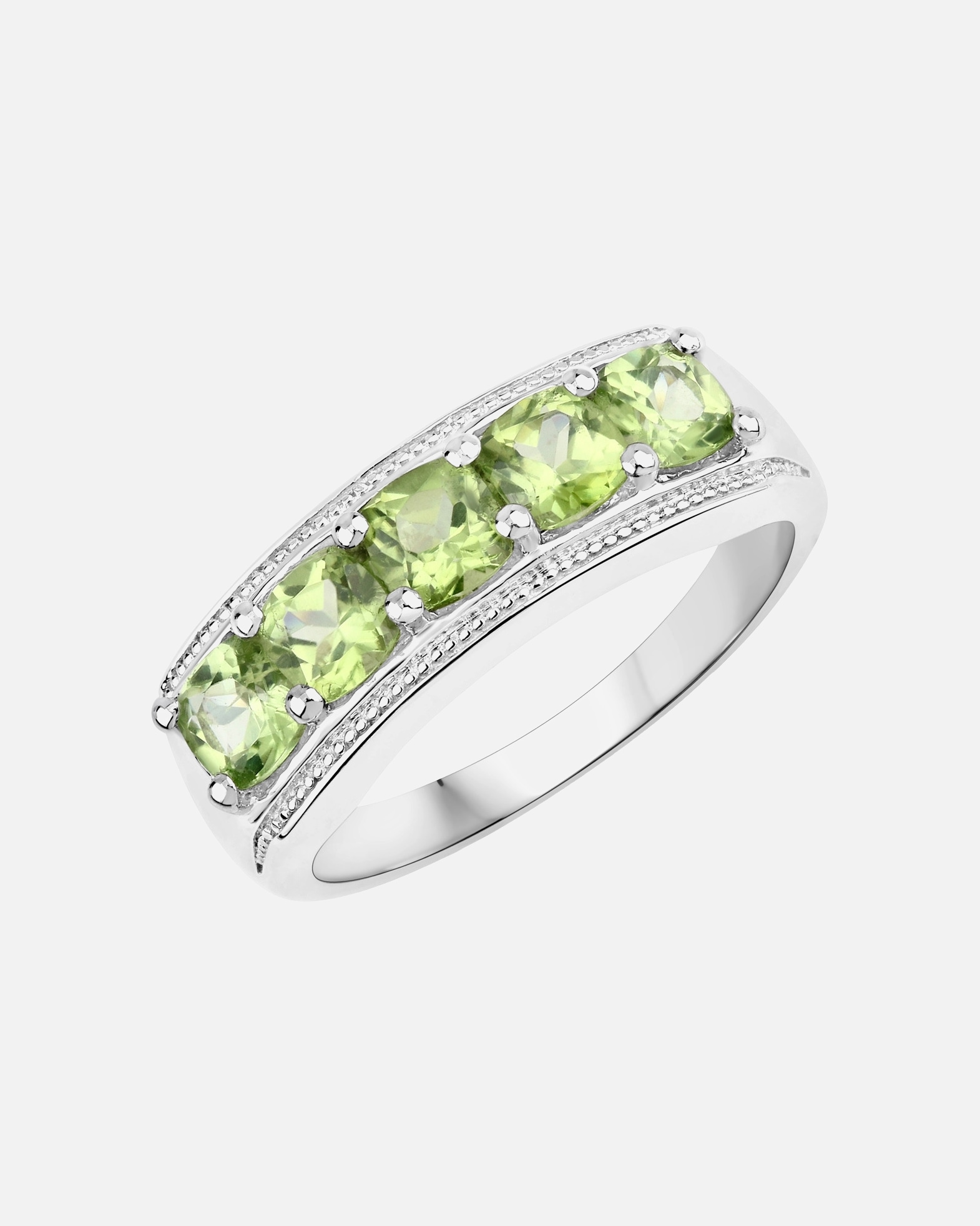 Ring für Weiblich Rafaela Donata Ring Sterling Silber Peridot in Silber 52