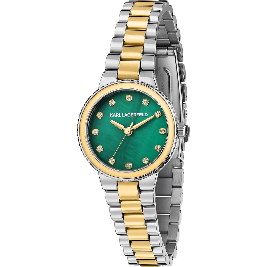 Karl Lagerfeld Damenuhr Edelstahl gold Damen