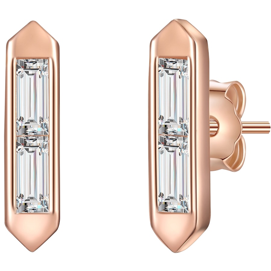 Glanzstücke München Ohrstecker Sterling Silber Topas in Roségold 12,2 mm Damen