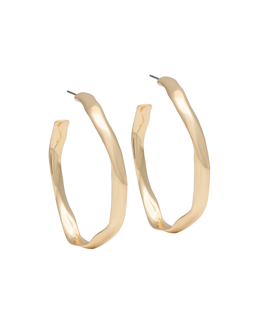 A&C Oslo – Nordic Design Jewellery Ohrhänger 'Sculptured' gold Hellbraun Damen