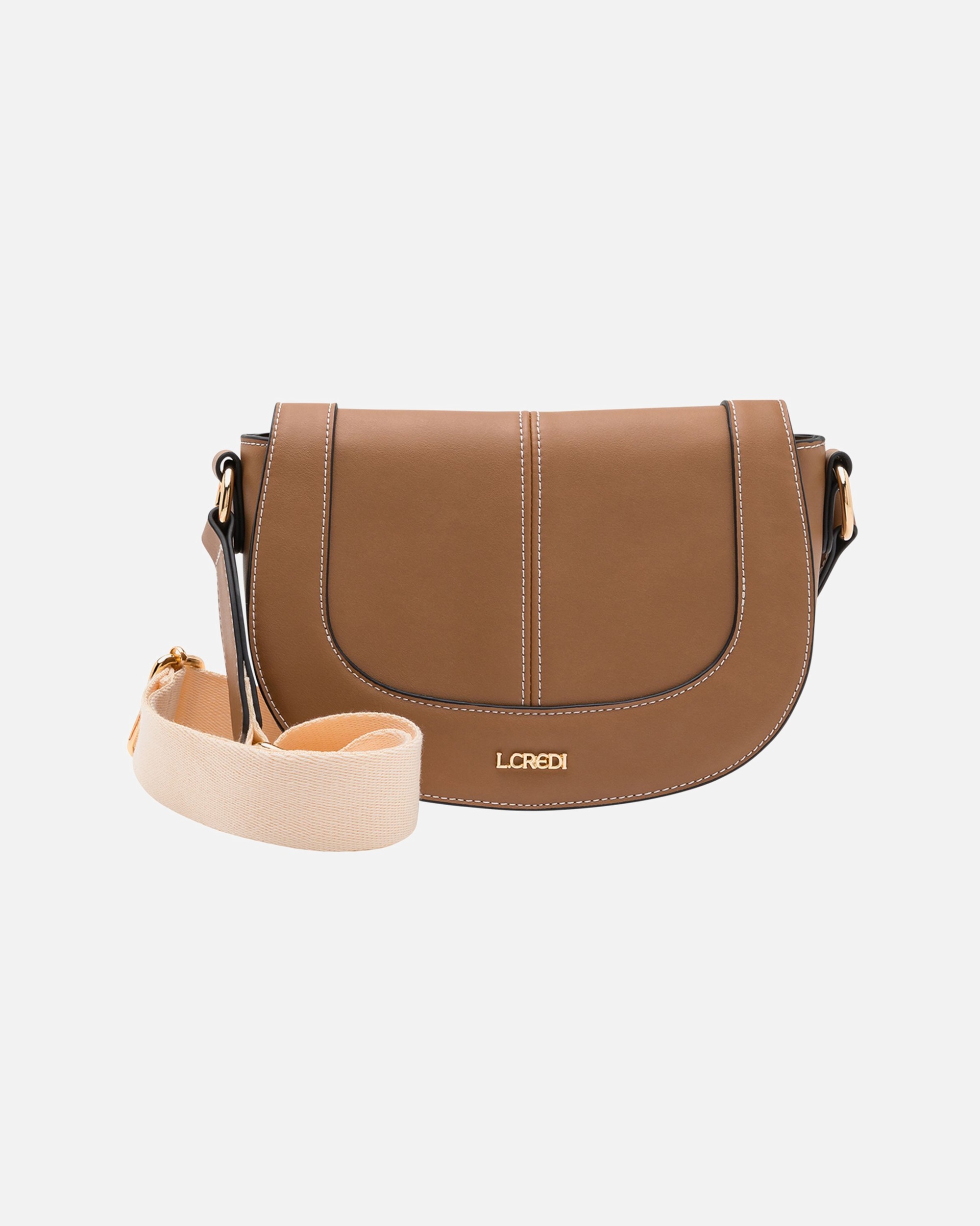 Clutch für Weiblich L.CREDI Orell Umhängetasche toffee