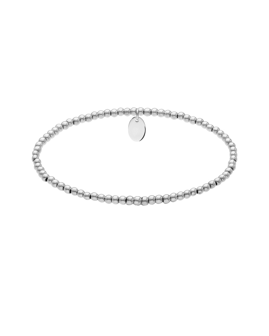 Lucardi Armband Gold mit Kugeln Silber - 16.0 Damen