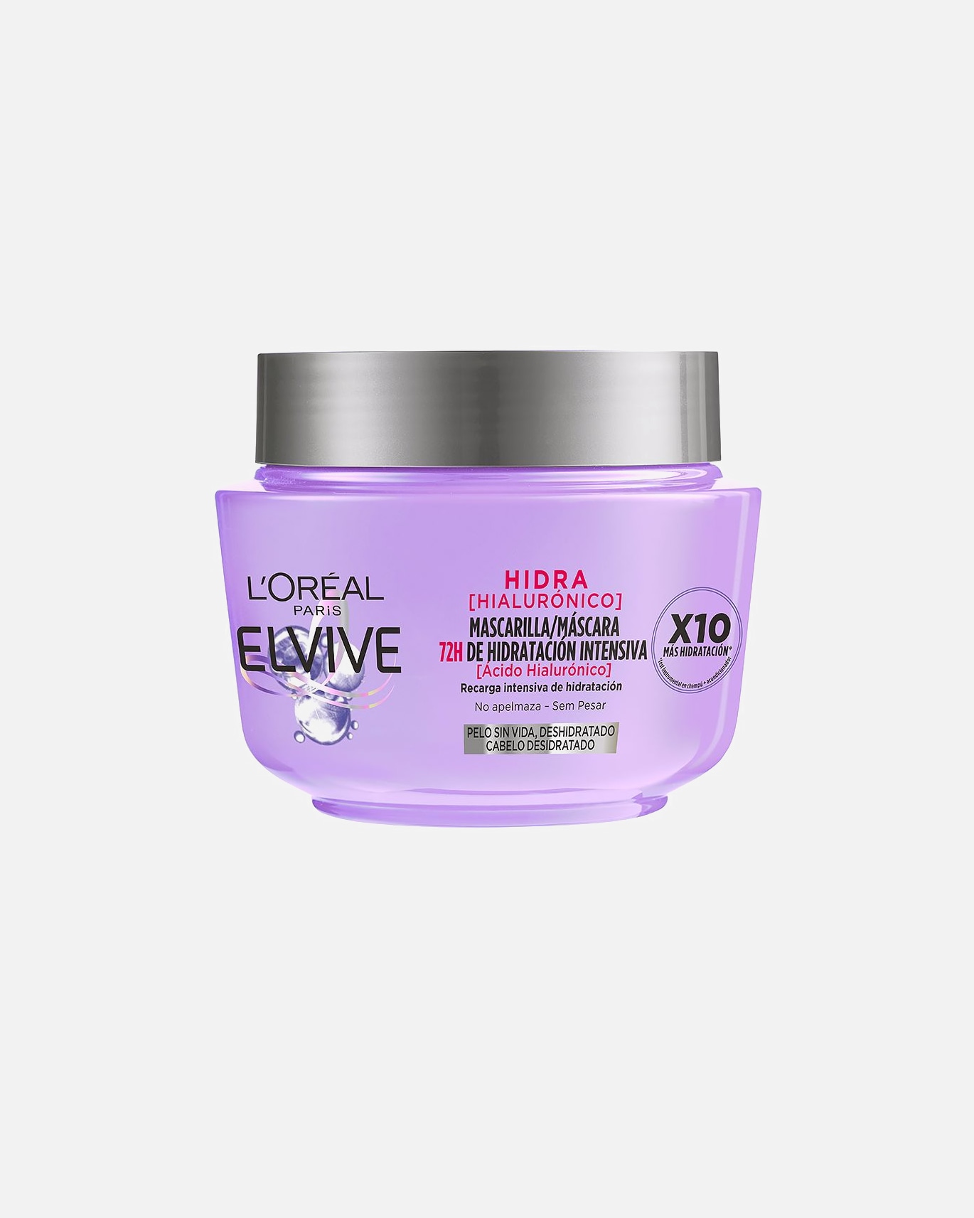 Haarmaske für Weiblich L’Oréal Paris ELVIVE HYDRA HYALURONIC Maske 72h Feuchtigkeitsversorgung 310 ml