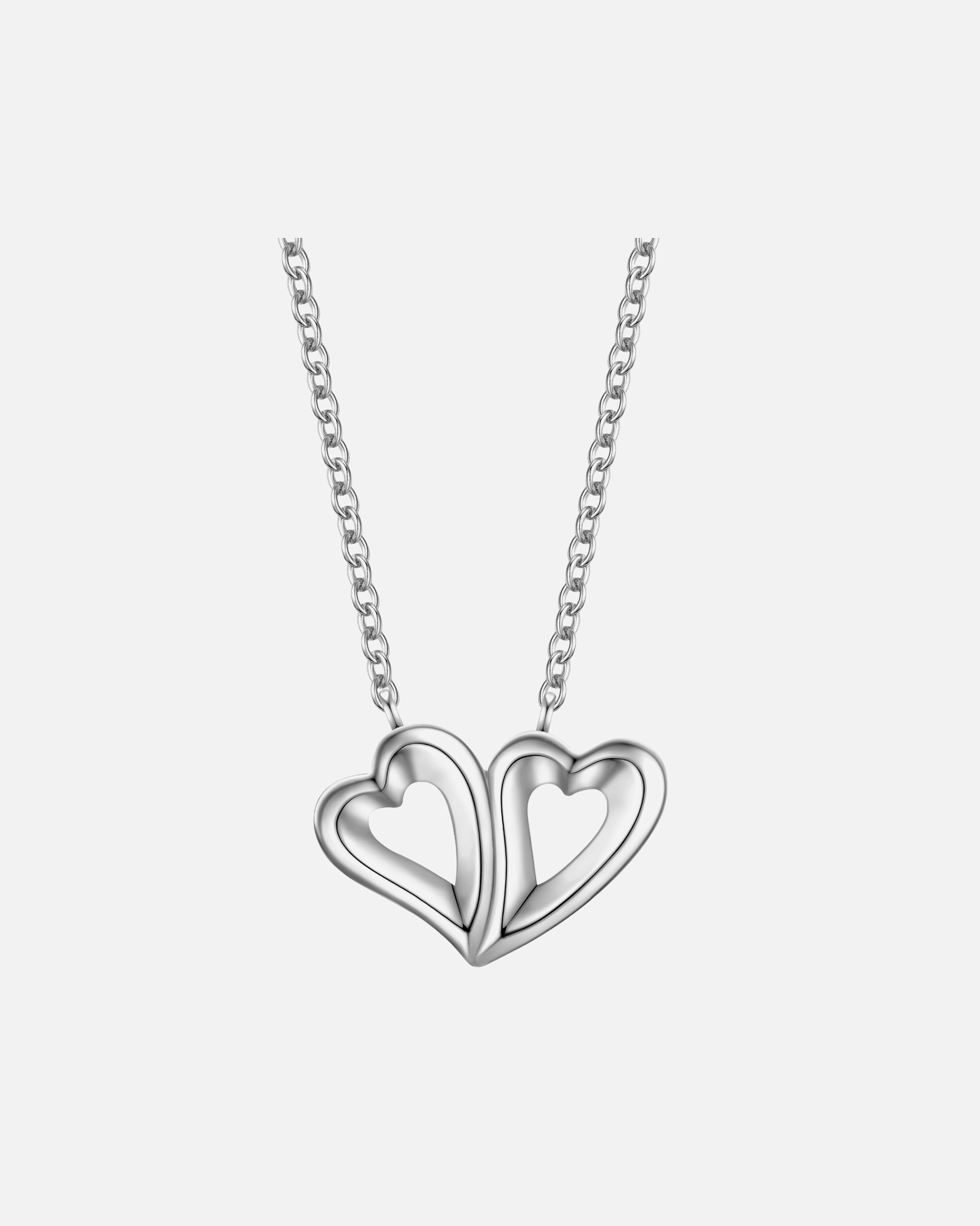 Halskette für Weiblich Rafaela Donata Halskette Herz aus Sterling Silber in Silber 42,0 cm Basiskette + 5,0 cm Verlängerung
