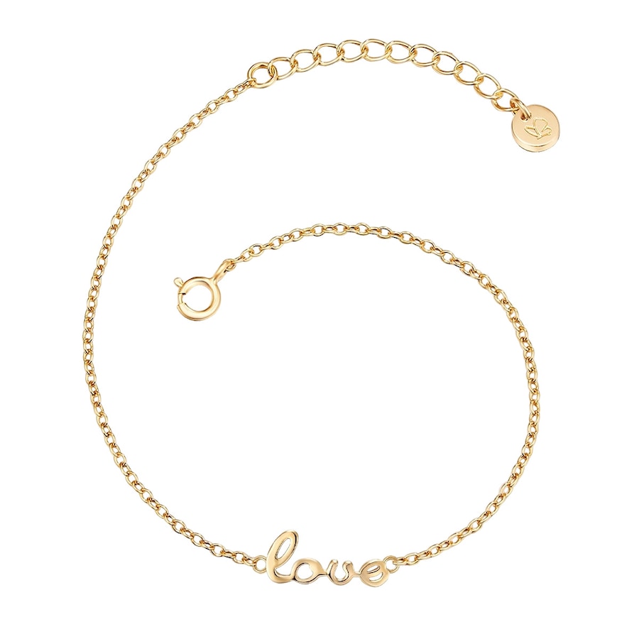 Glanzstücke München Armband love Sterling Silber in Gelbgold 17,0 cm Basislänge + 3,0 Verlängerung Damen