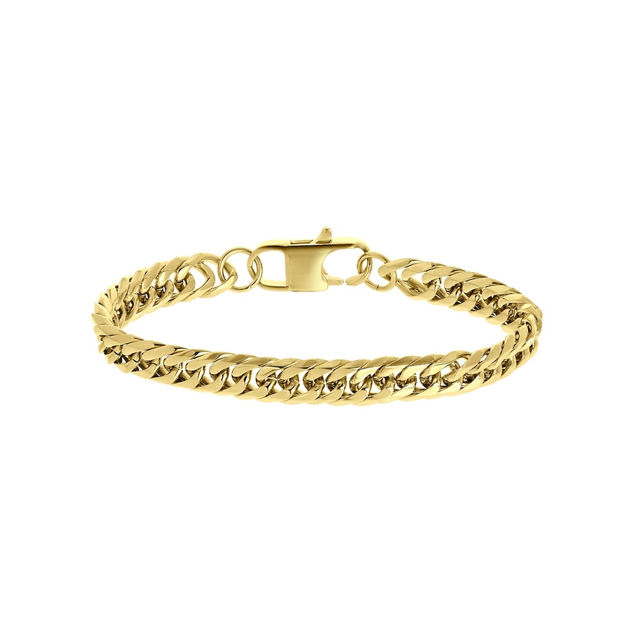 Lucardi Armband Stahl goldfarbig 19.0mm Damen