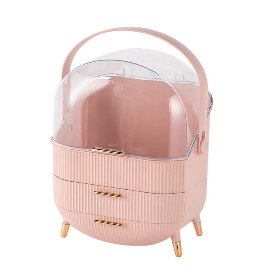 UNIQ Retro Makeup Box Organizer Rosa