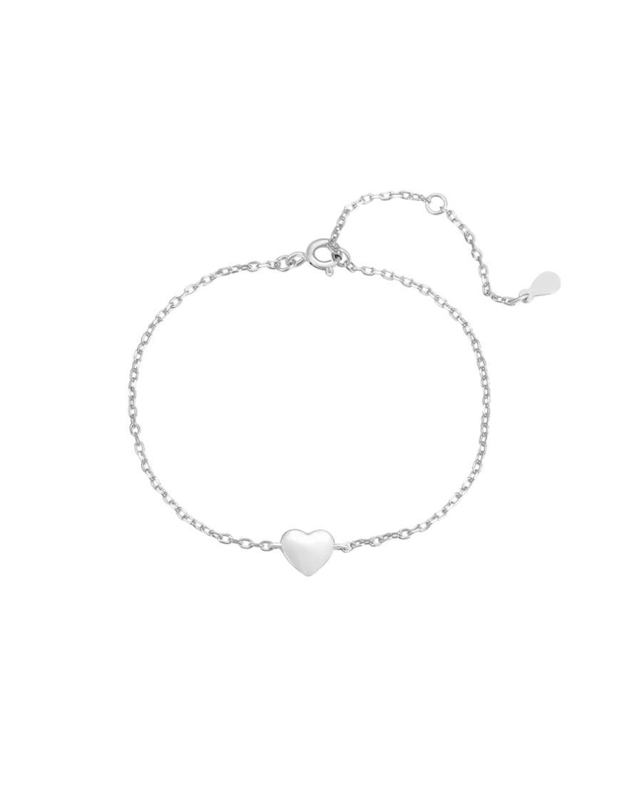 Hey Happiness Zartes Herzarmband – 925er Silber Damen