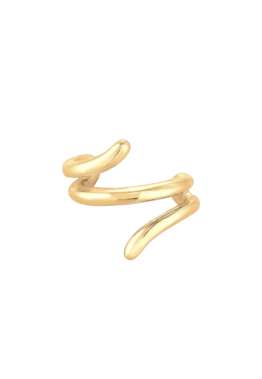 Elli Earcuff Ohrklemme Geo Basic Minimal 925 Silber goldfarben Damen