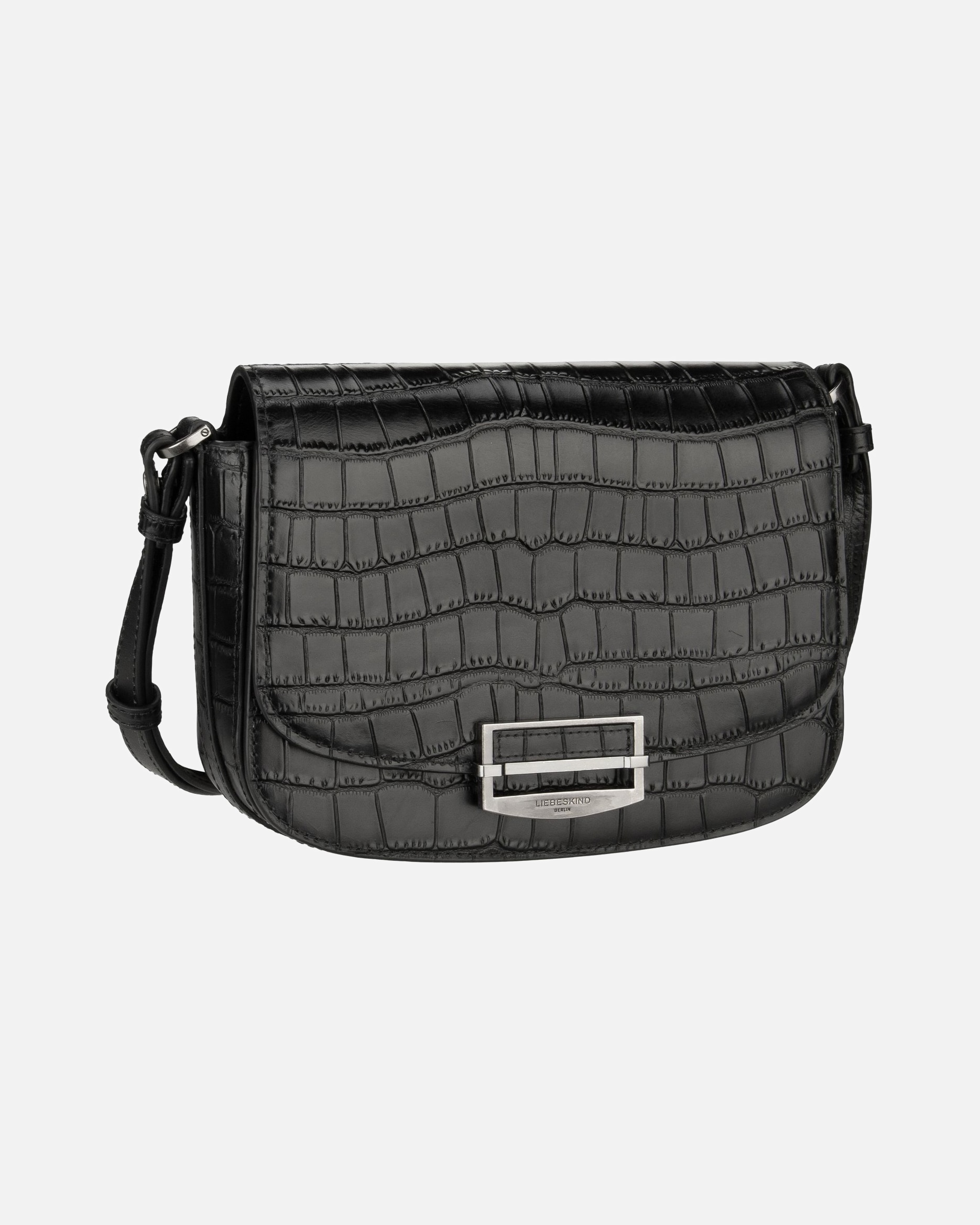 Umhängetasche für Weiblich Liebeskind Umhängetasche Ezra New Croco Black