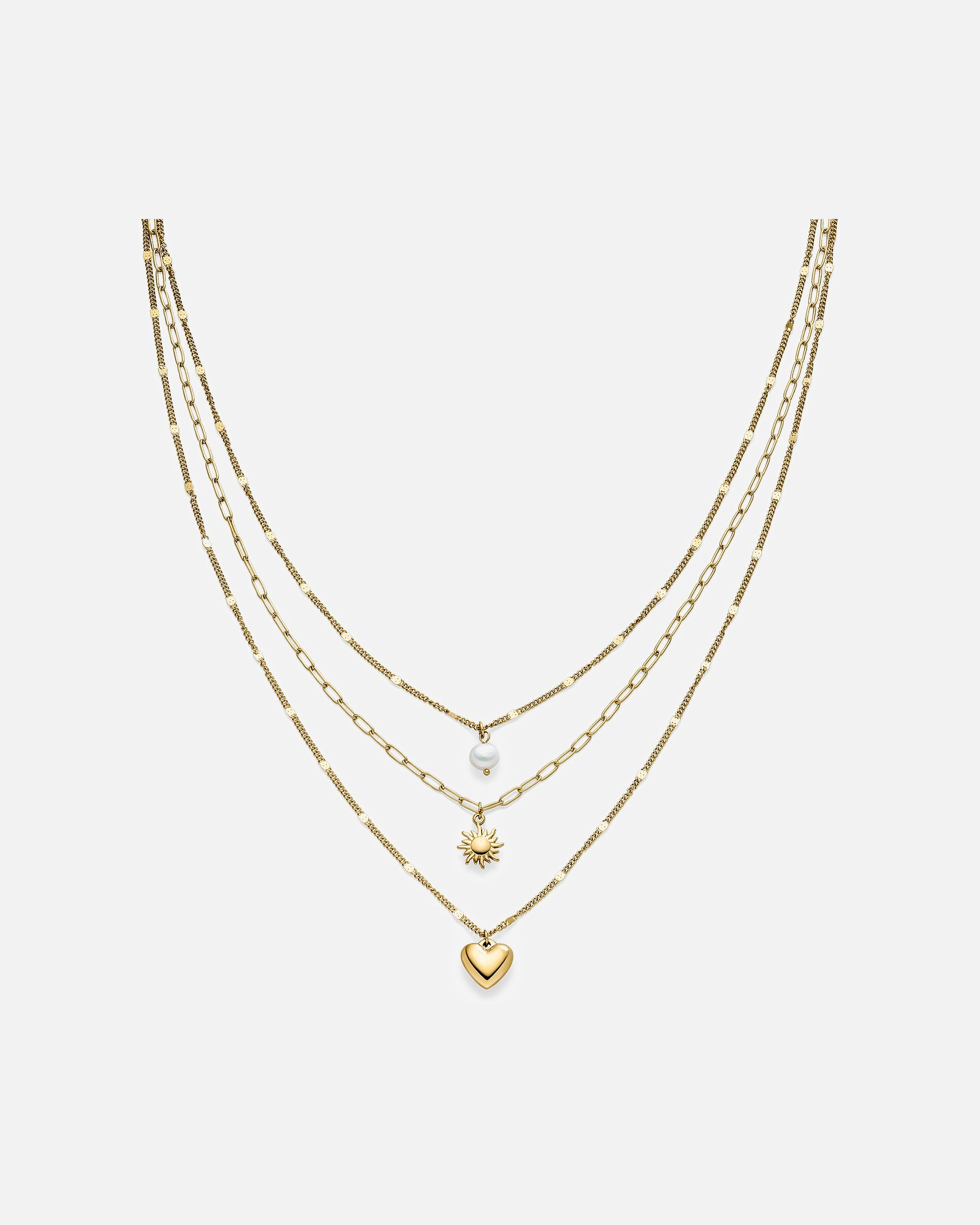 Kette für Weiblich s.Oliver Kette Edelstahl gold