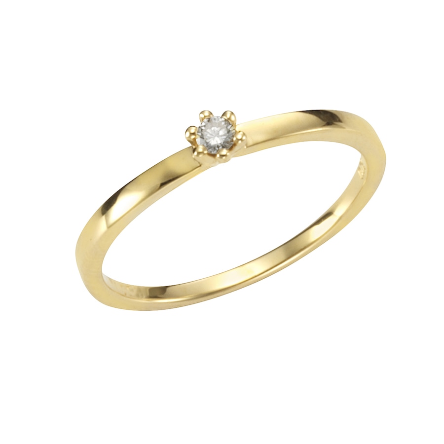 Orolino Ring 750/- Gold Brillant weiß 0,05ct. 060 (19,1) Damen