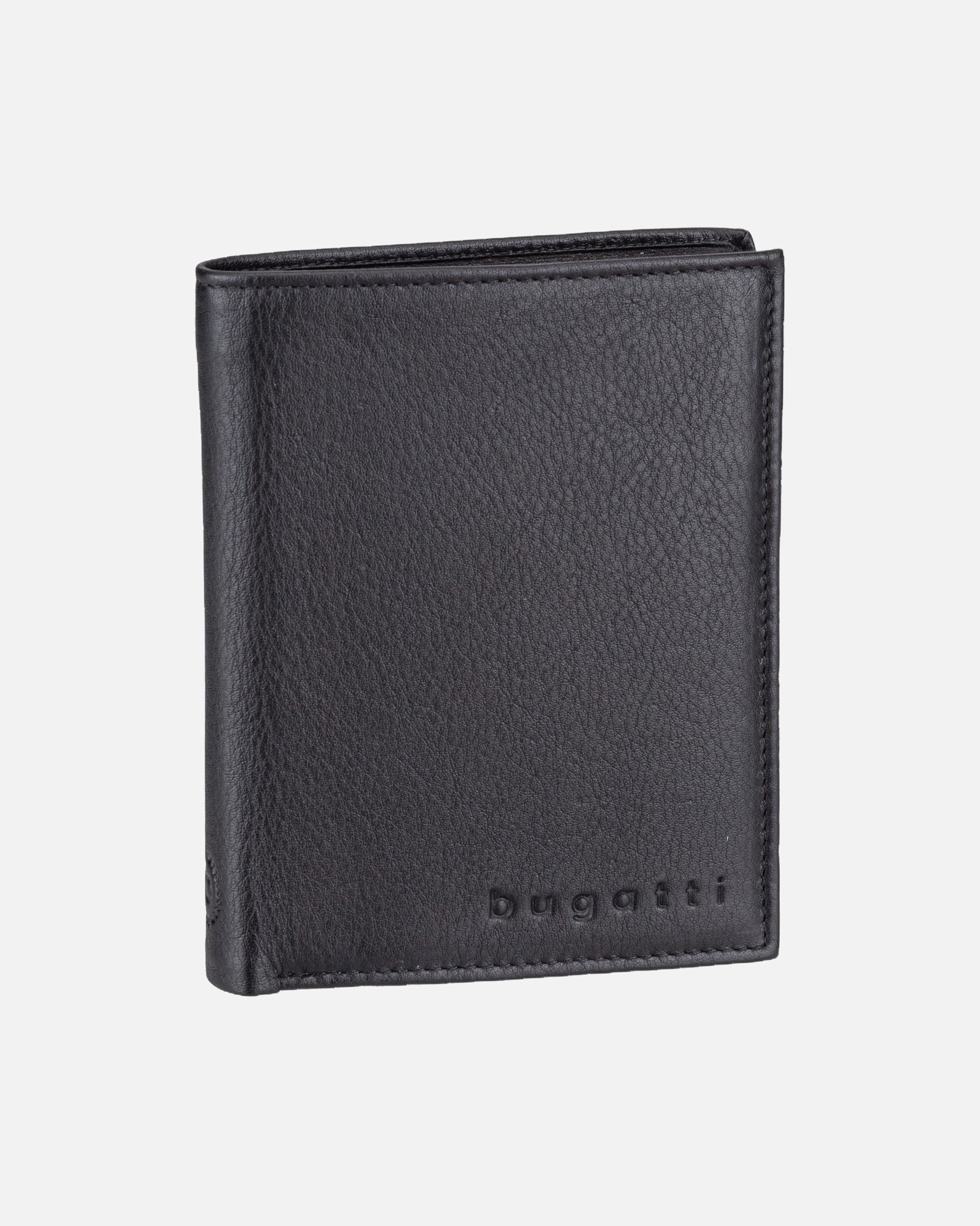 Portemonnaie für Männlich Bugatti Geldbörse Sempre Wallet Combi Style Black