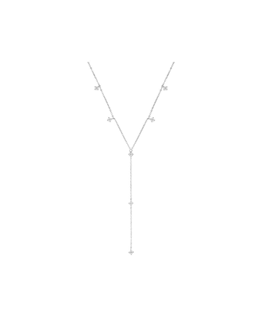 Hey Happiness Y-Kette Ellipse 925 Sterlingsilber Silber Damen