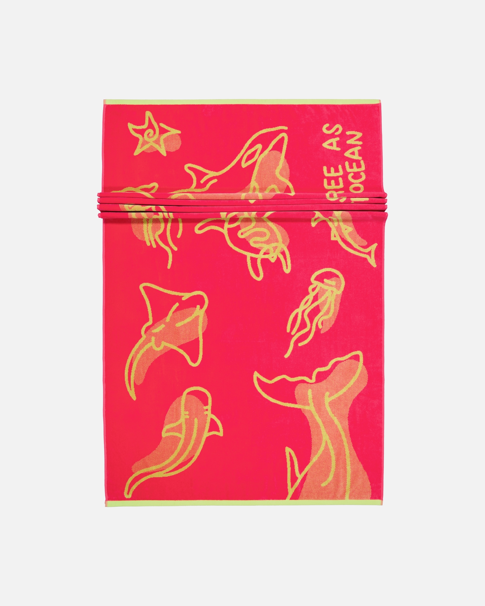 Handtuch für Unisex Vossen Vossen Strandtücher Free Ocean prim rose - 0001 100x180 cm