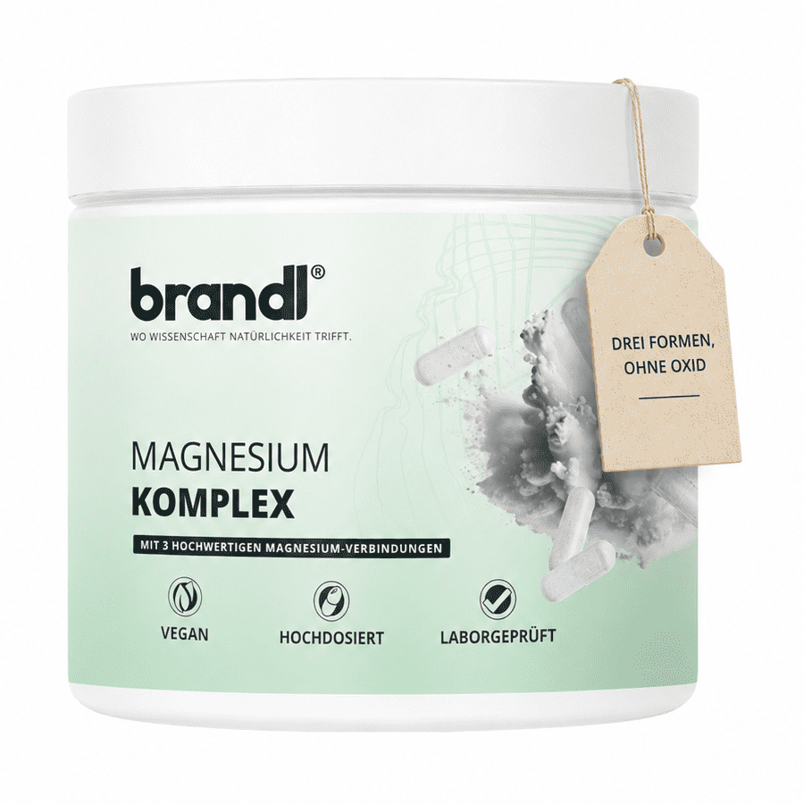 Brandl Nutrition Magnesium Komplex aus 3 Magnesium-Formen 156 g