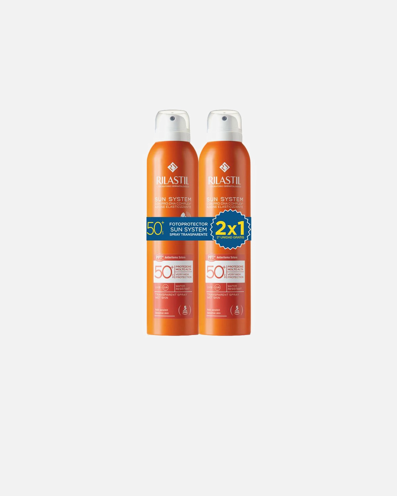 Sonnenspray für Unisex Rilastil SUN SYSTEM 50+ SPRAY TRANSPARENTE PACK 1 Stück