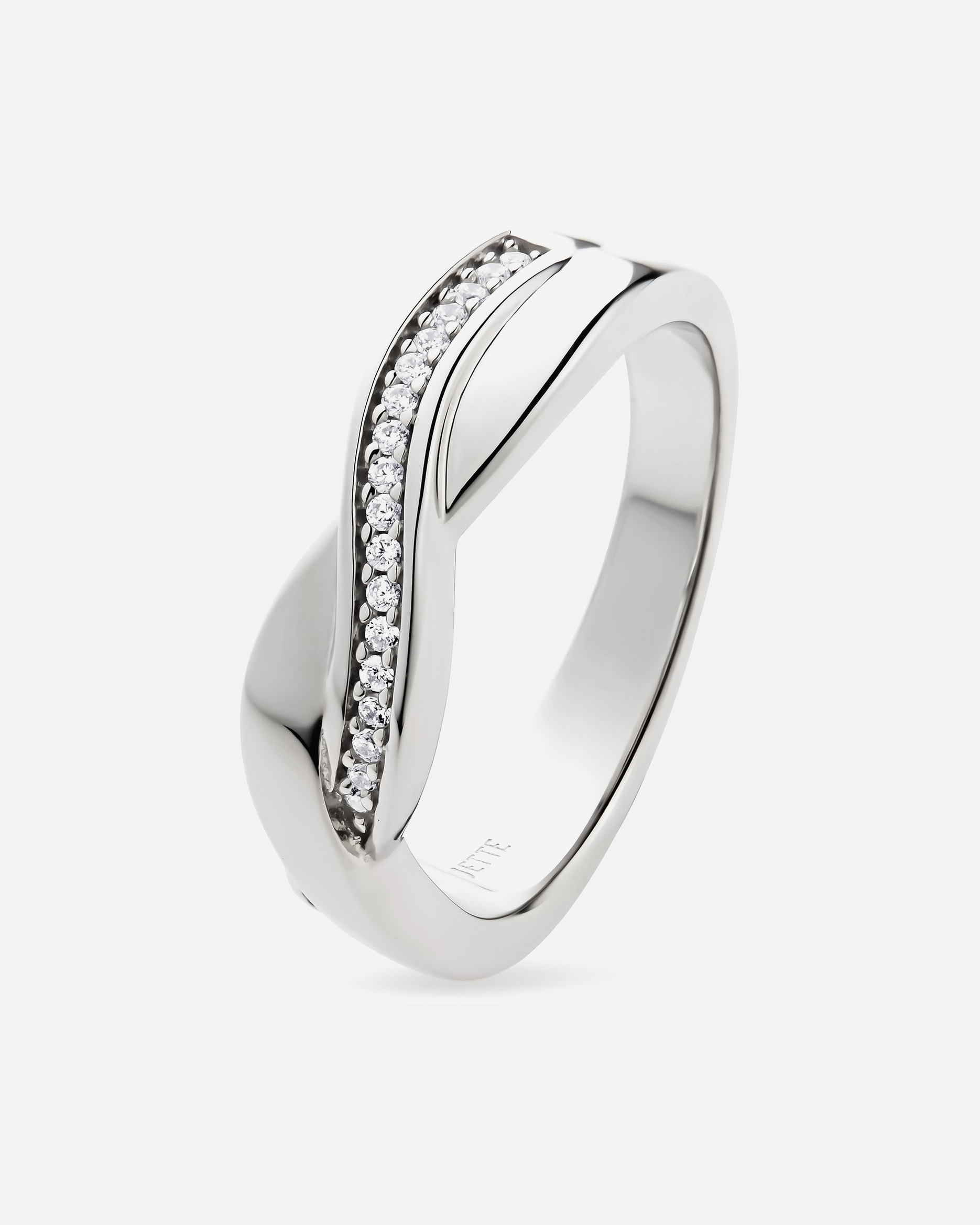Ring für Weiblich Jette Damenring 925er Silber 53