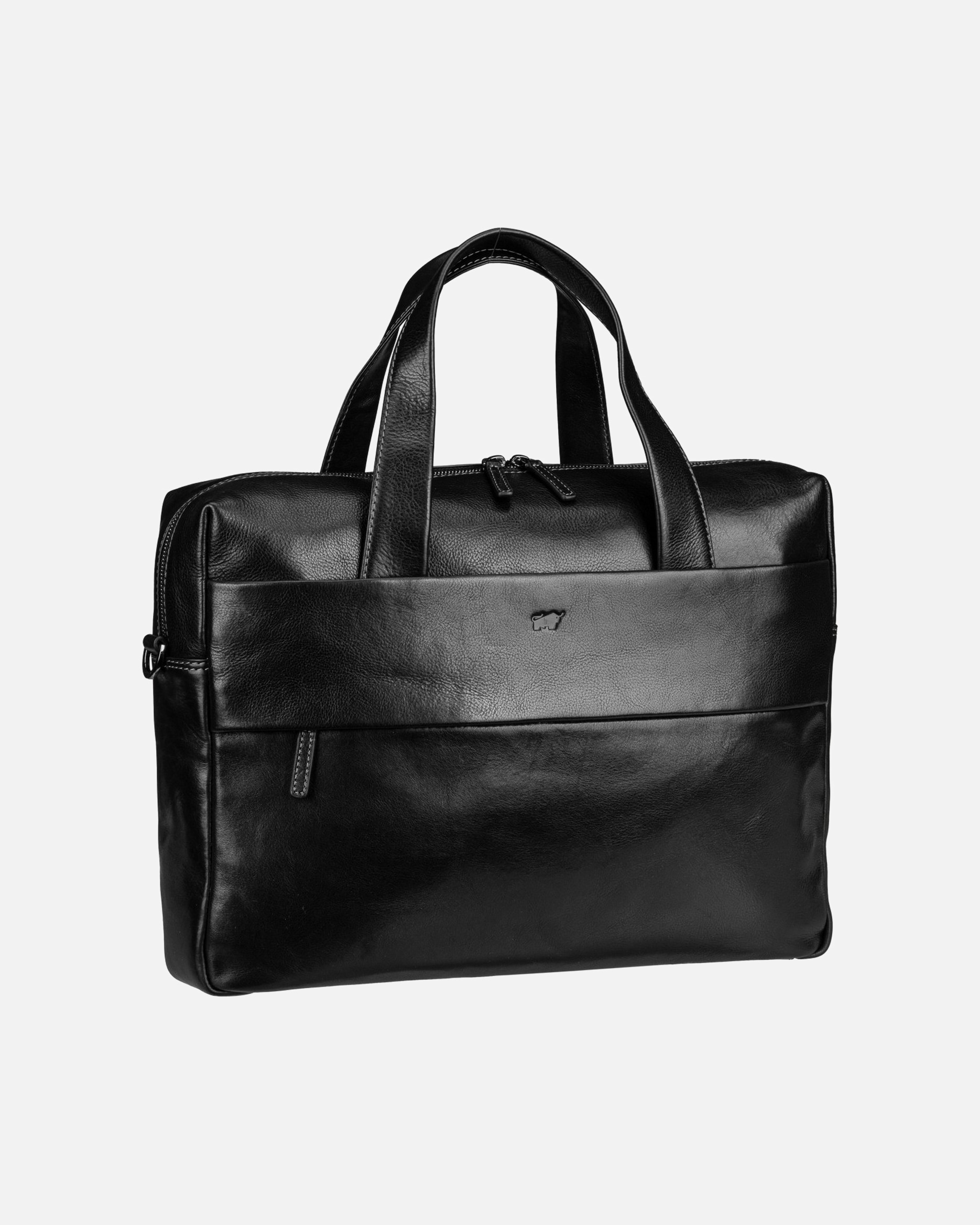 Laptoptasche für Unisex Braun Büffel Aktentasche Arezzo Businesstasche Schwarz
