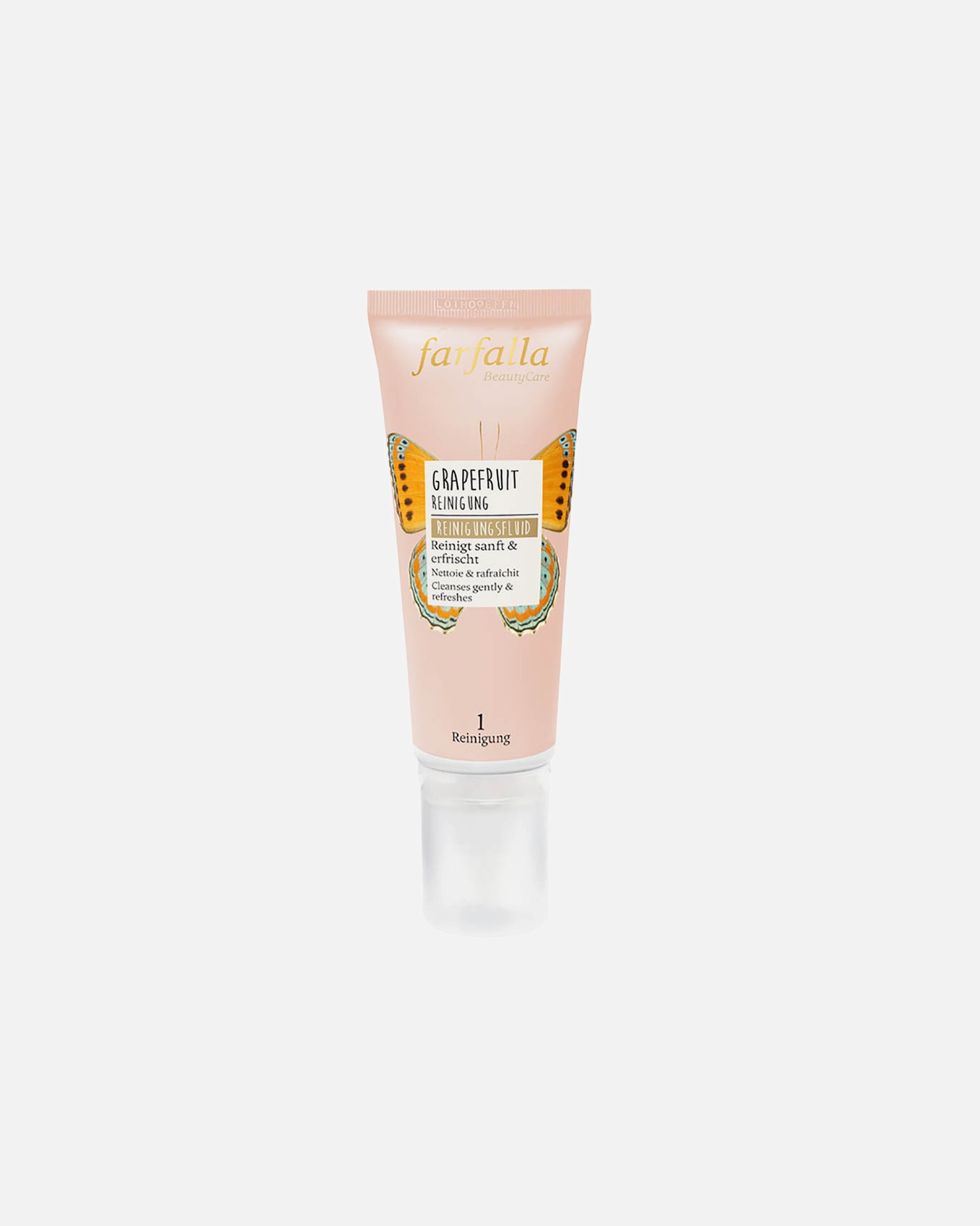 Gesichtsgel für Unisex Farfalla Grapefruit - Ultrasanftes Reinigungsfluid 75 ml