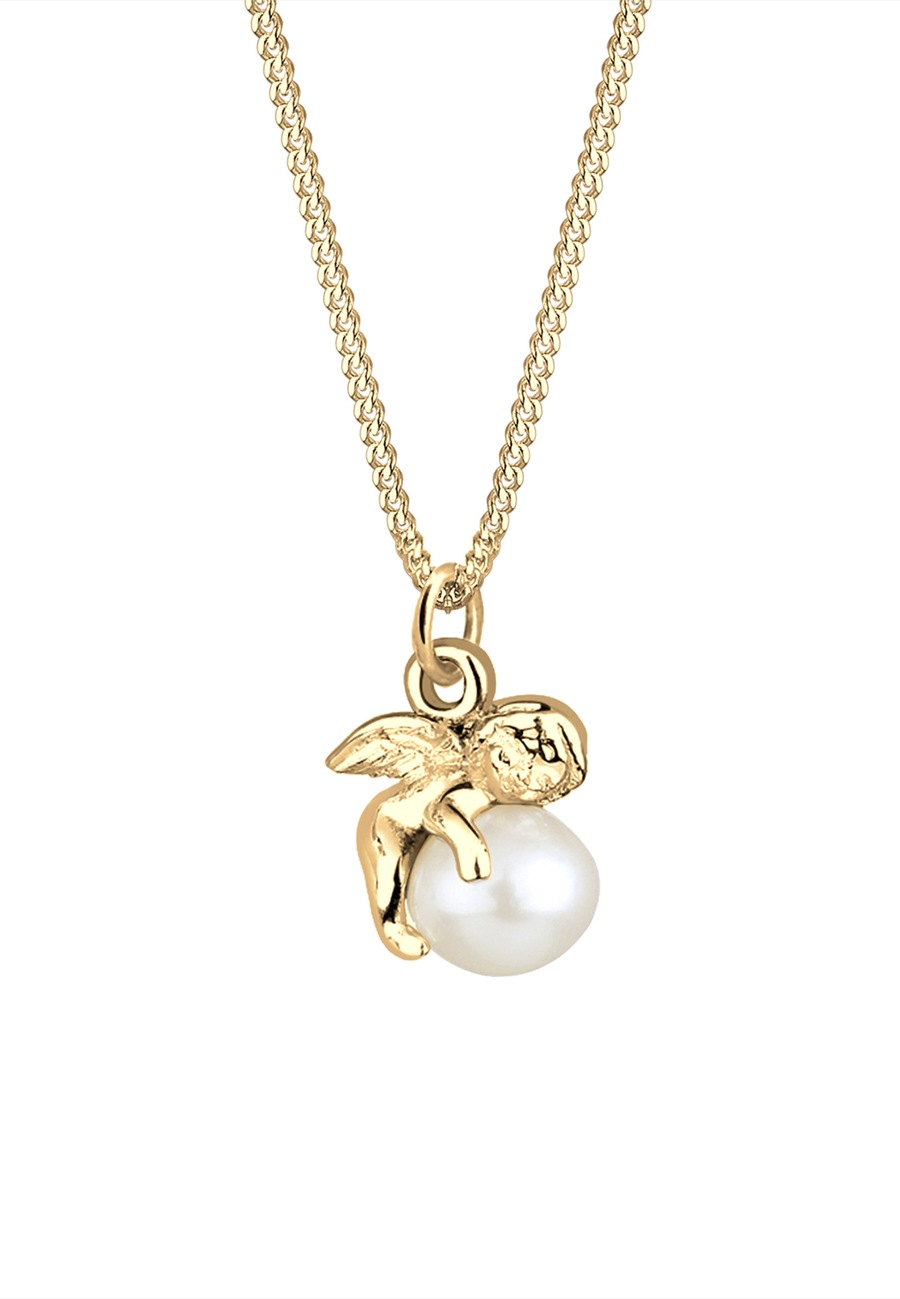 Elli Engel Süßwasserzuchtperle 925 Sterling Silber 45 Damen