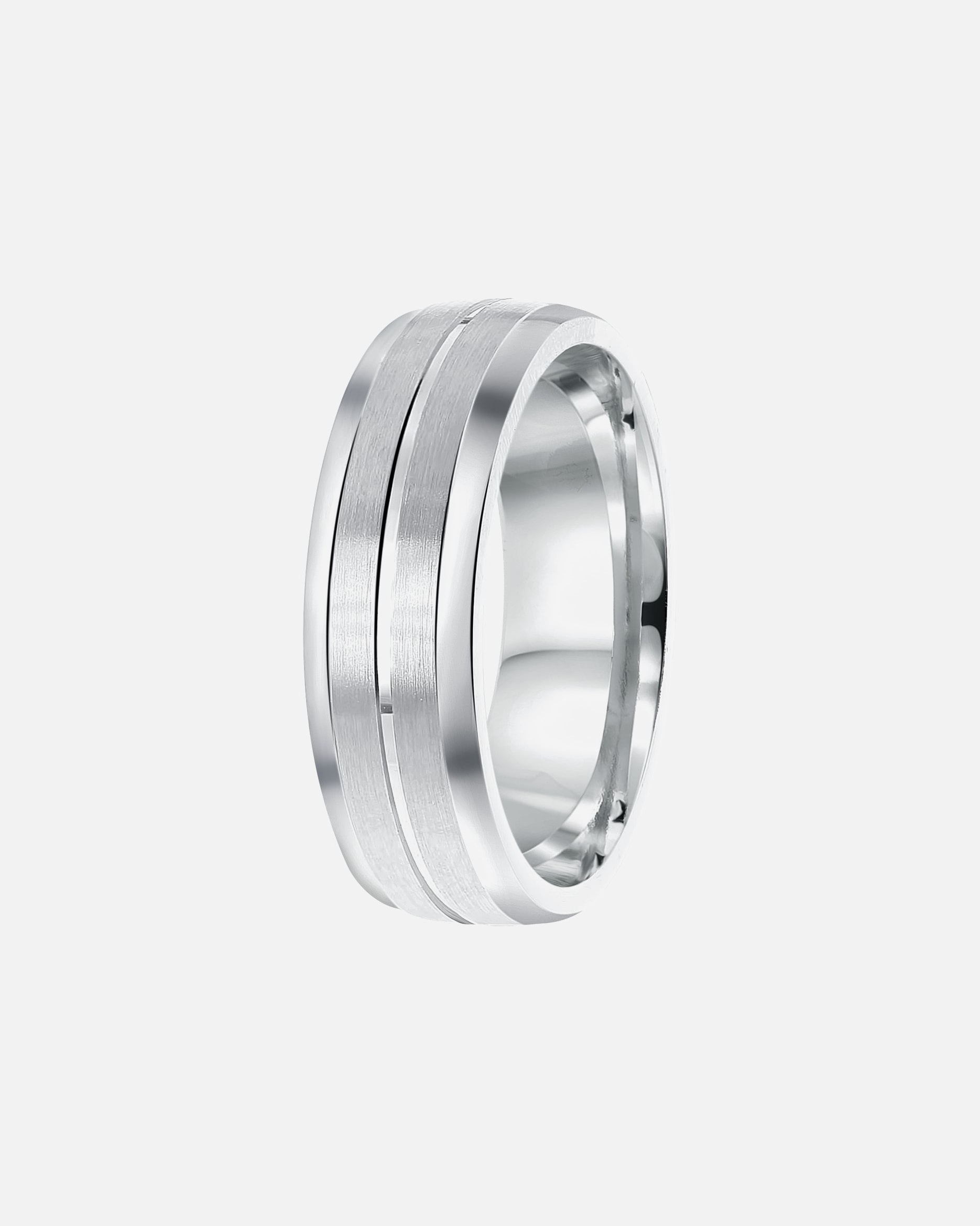 Ring für Männlich Lucardi Ringe 'Tarragona' 925 Silber - silbern 64mm