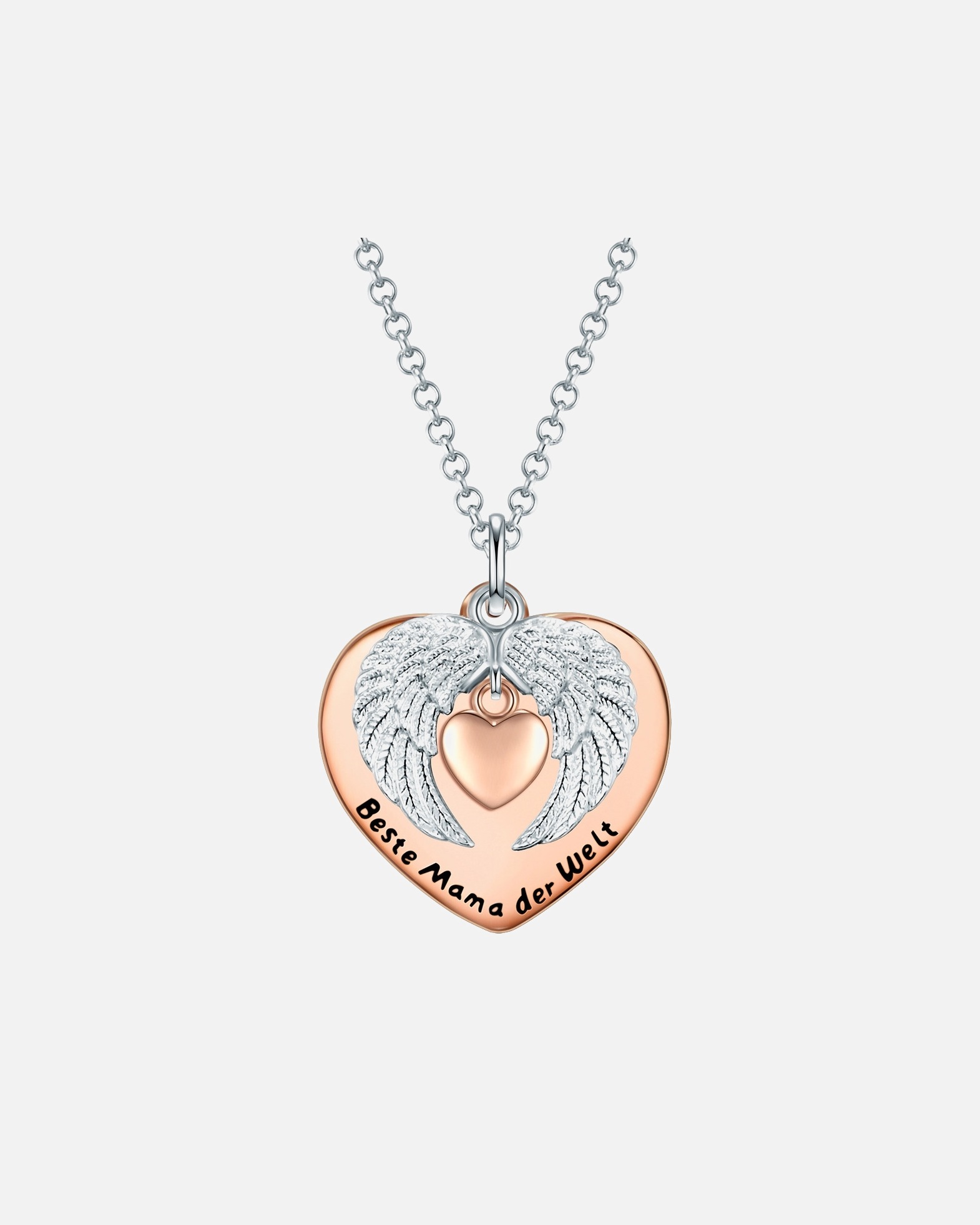 Halskette für Weiblich Rafaela Donata Kette mit Anhänger Rosévergoldet 42,0 cm Basiskette + 5,0 cm Verlängerung