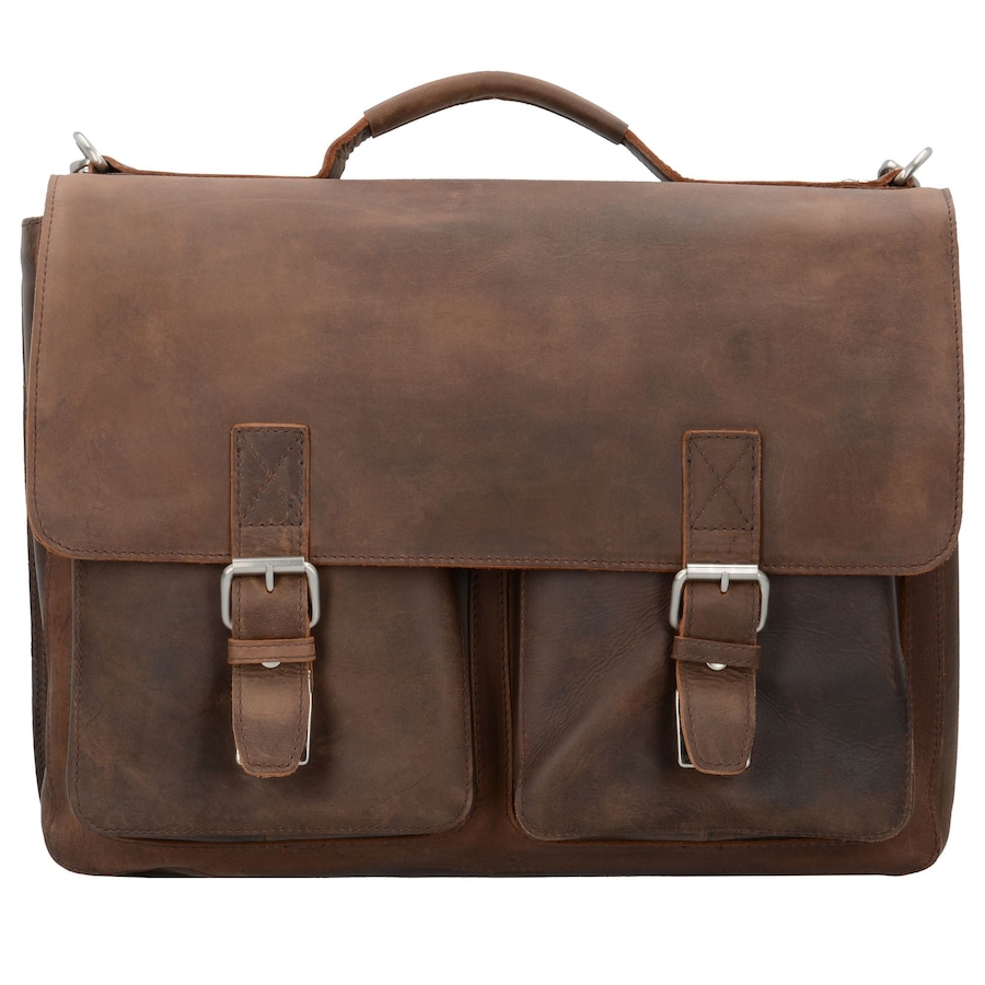 Leonhard Heyden Salisbury Aktentasche Leder 40 cm braun Braun Herren