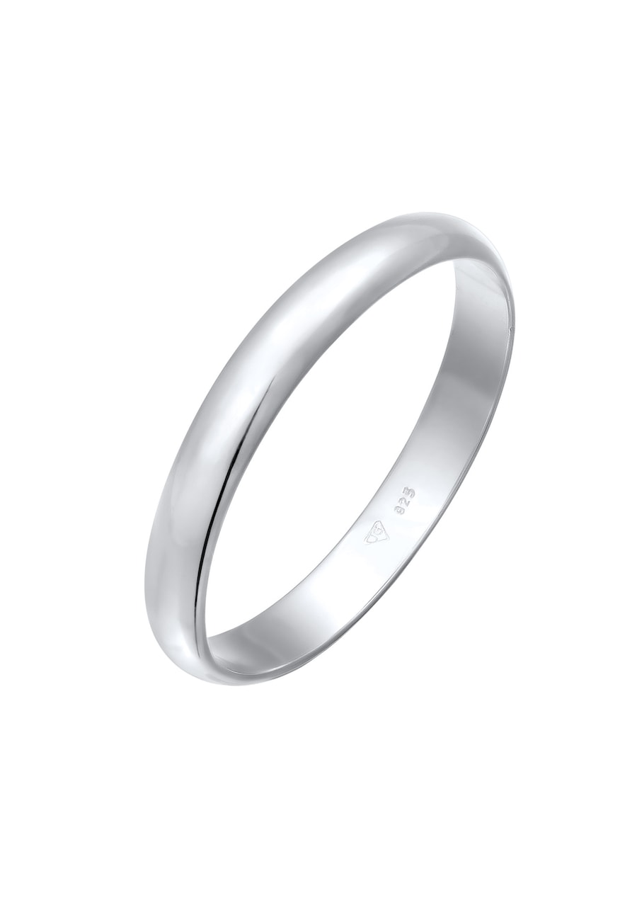 Elli Basic Bandring 925 Sterling Silber 52 Damen