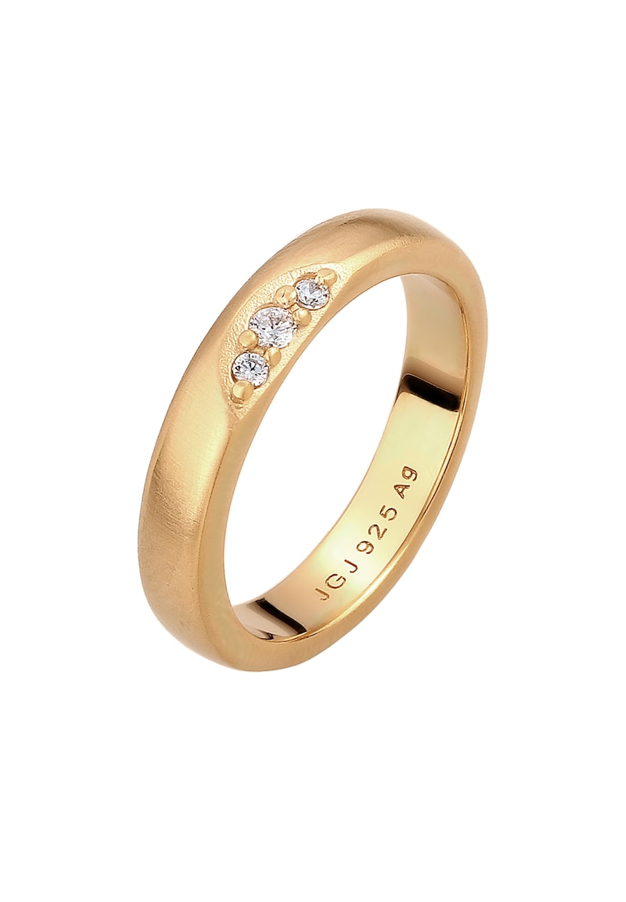 Elli DIAMONDS Verlobungsring Laborgezüchtete Diamanten (0.075 ct) 925 Sterling Silber 58 Damen