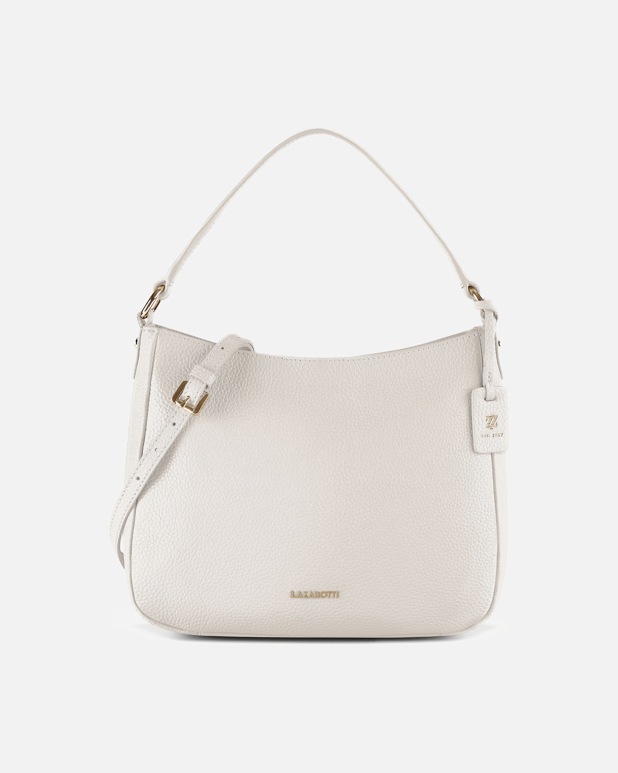 Clutch für Weiblich Lazarotti Bologna Leather Schultertasche cream