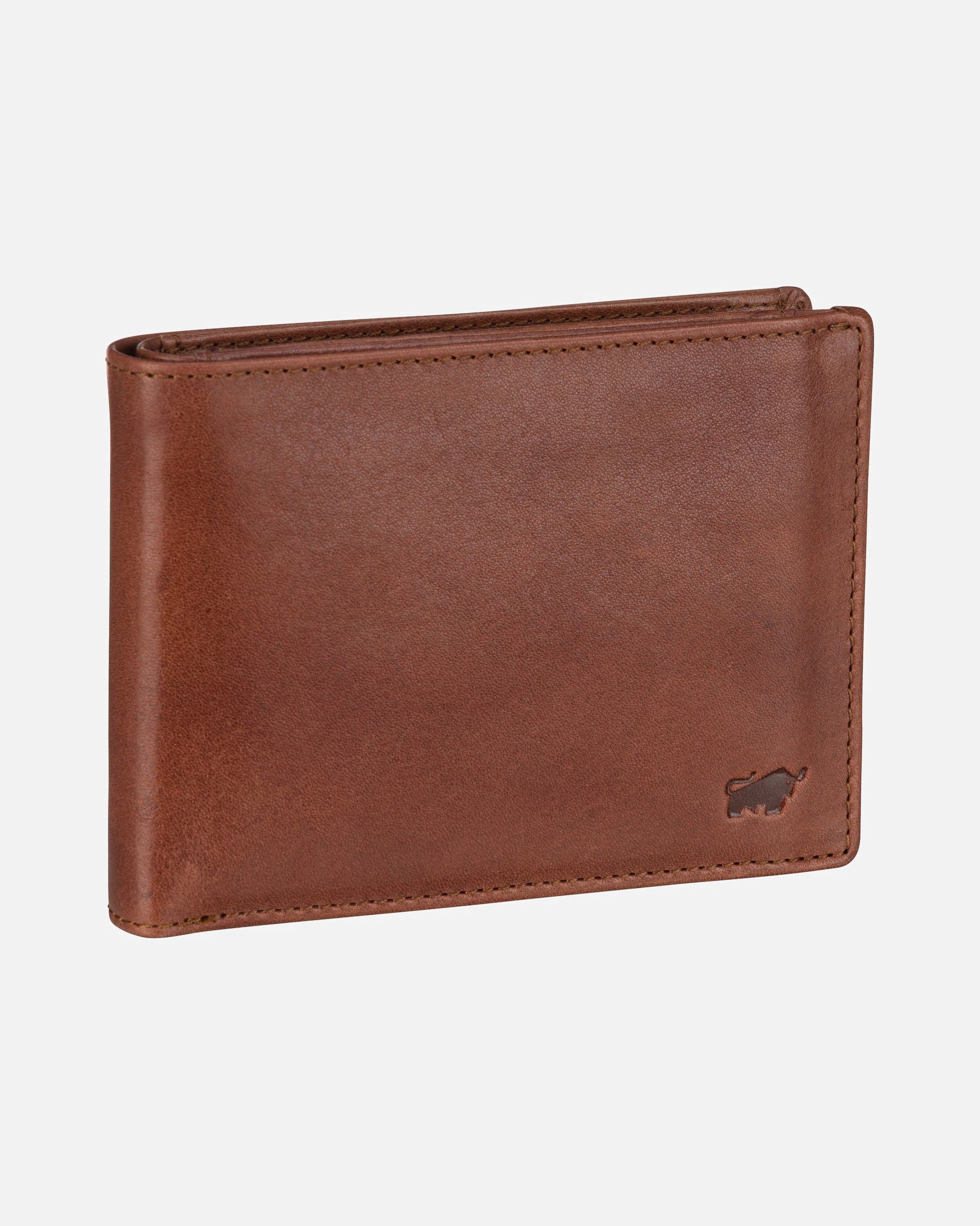 Portemonnaie für Männlich Braun Büffel Geldbörse Arezzo Tabak